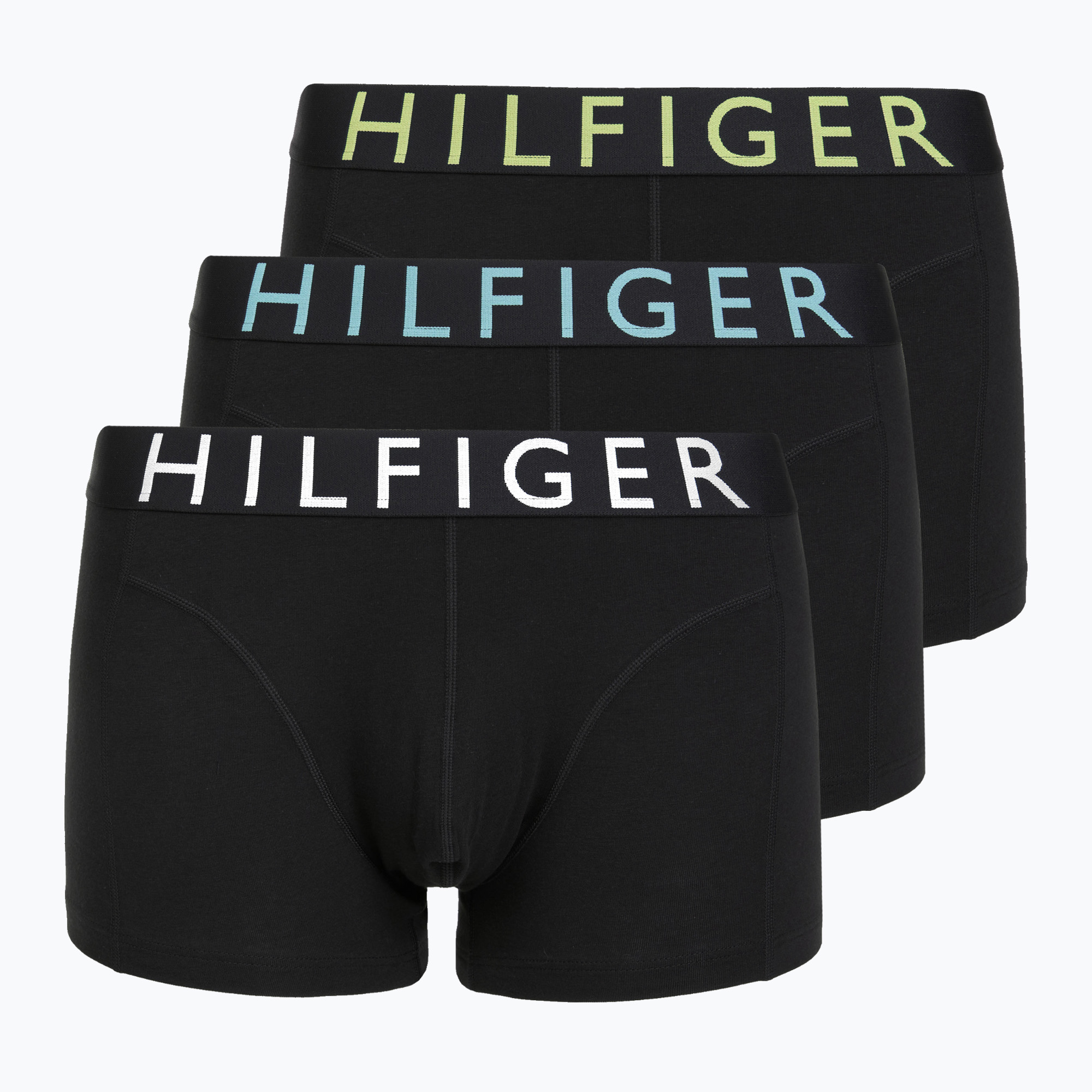 Боксерки Tommy Hilfiger Trunk WB 3 чифта lemon curd/arctic aqua/black
