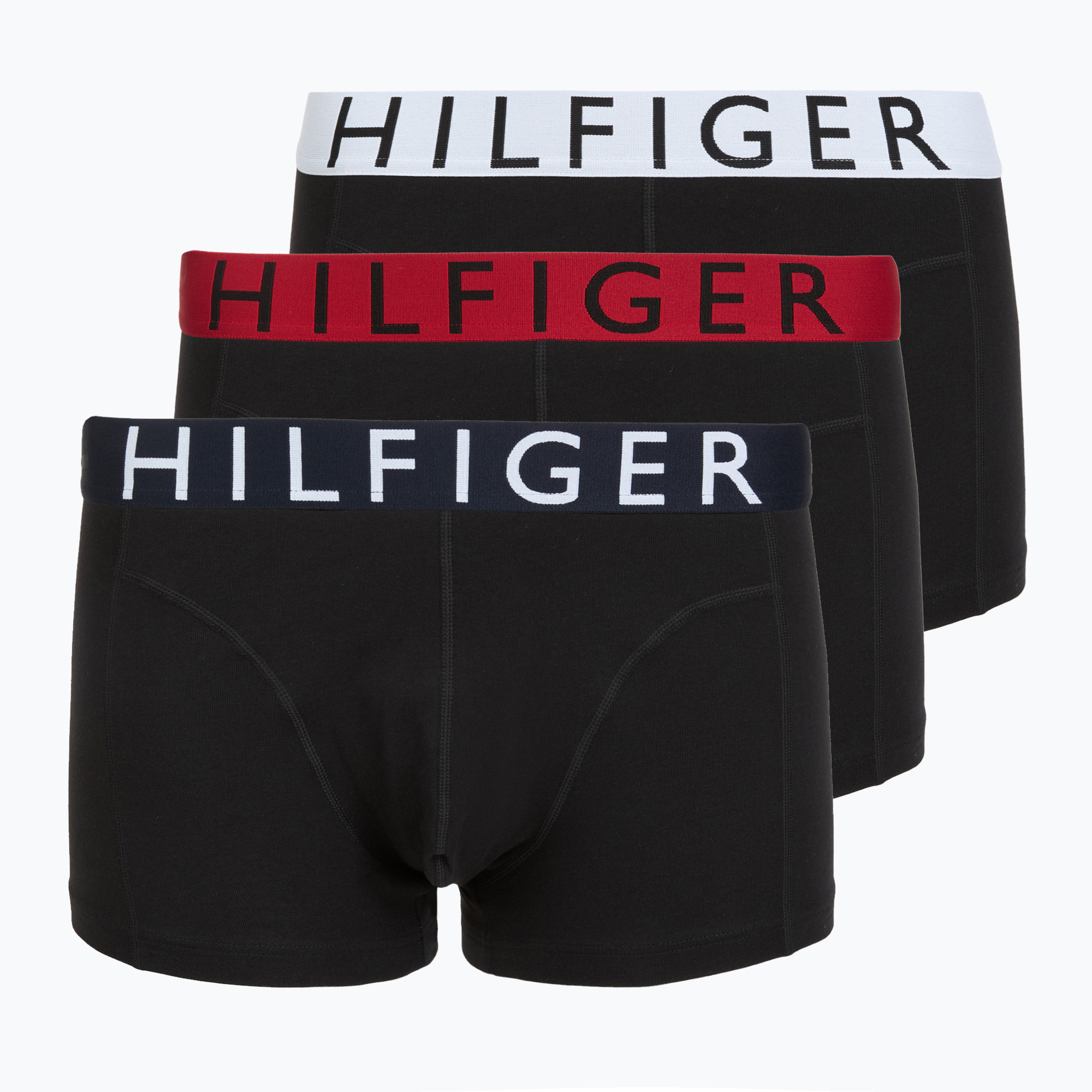 Боксерки Tommy Hilfiger Trunk WB 3 pairs medium red/tommy hilfiger white/desert sky