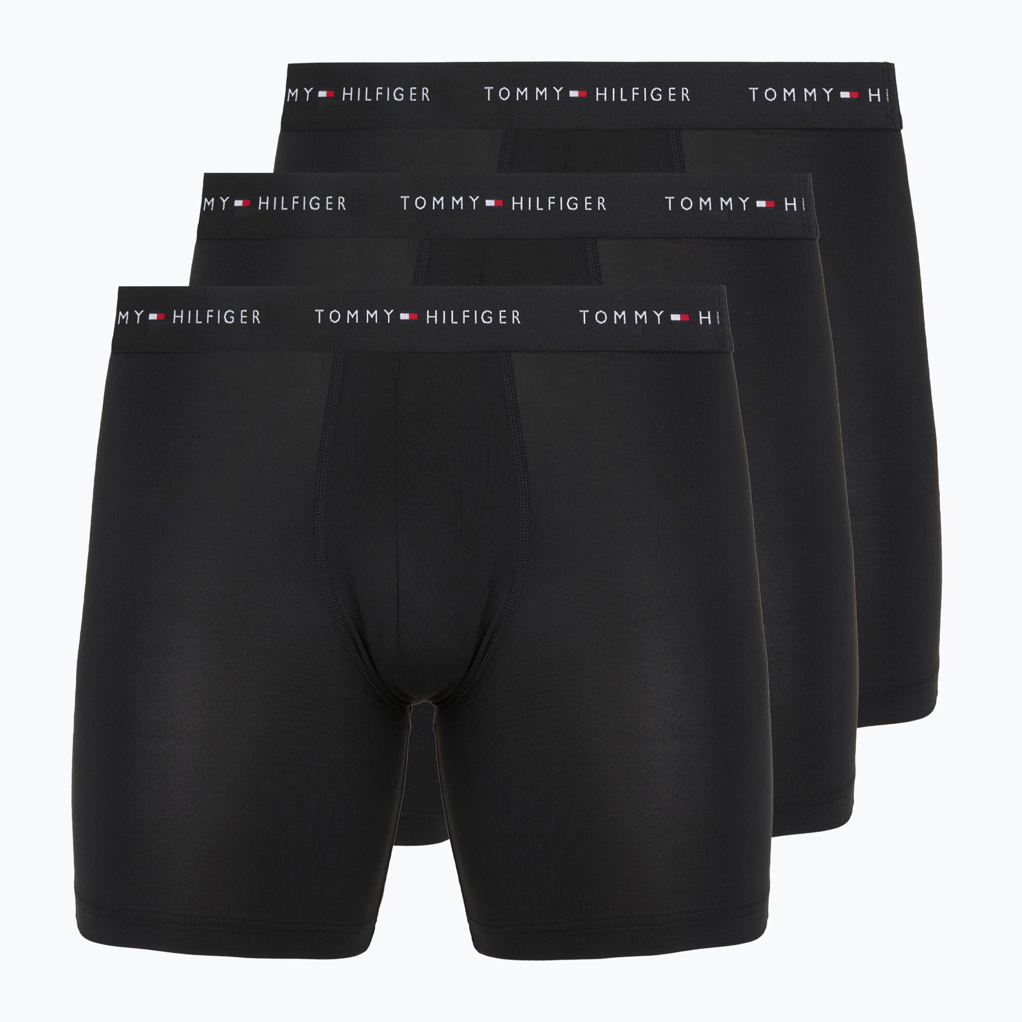 Мъжки боксерки Tommy Hilfiger Micro Long 3 pack black/black/black