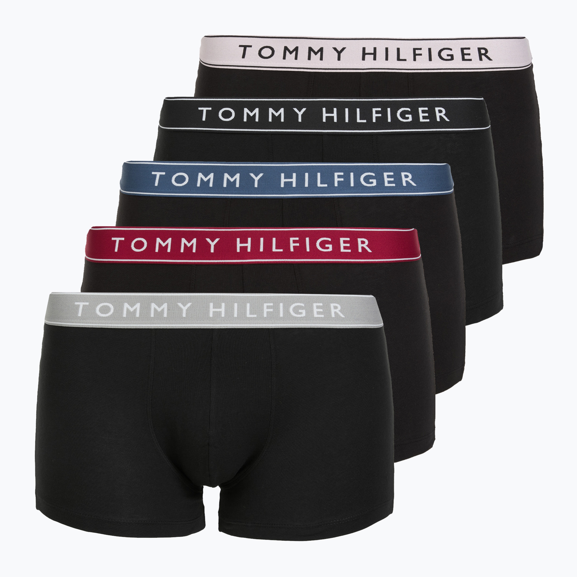 Боксерки Tommy Hilfiger Trunk WB 5 чифта pale pnk/antique slvr/ruby jewel/aegean sea/blk