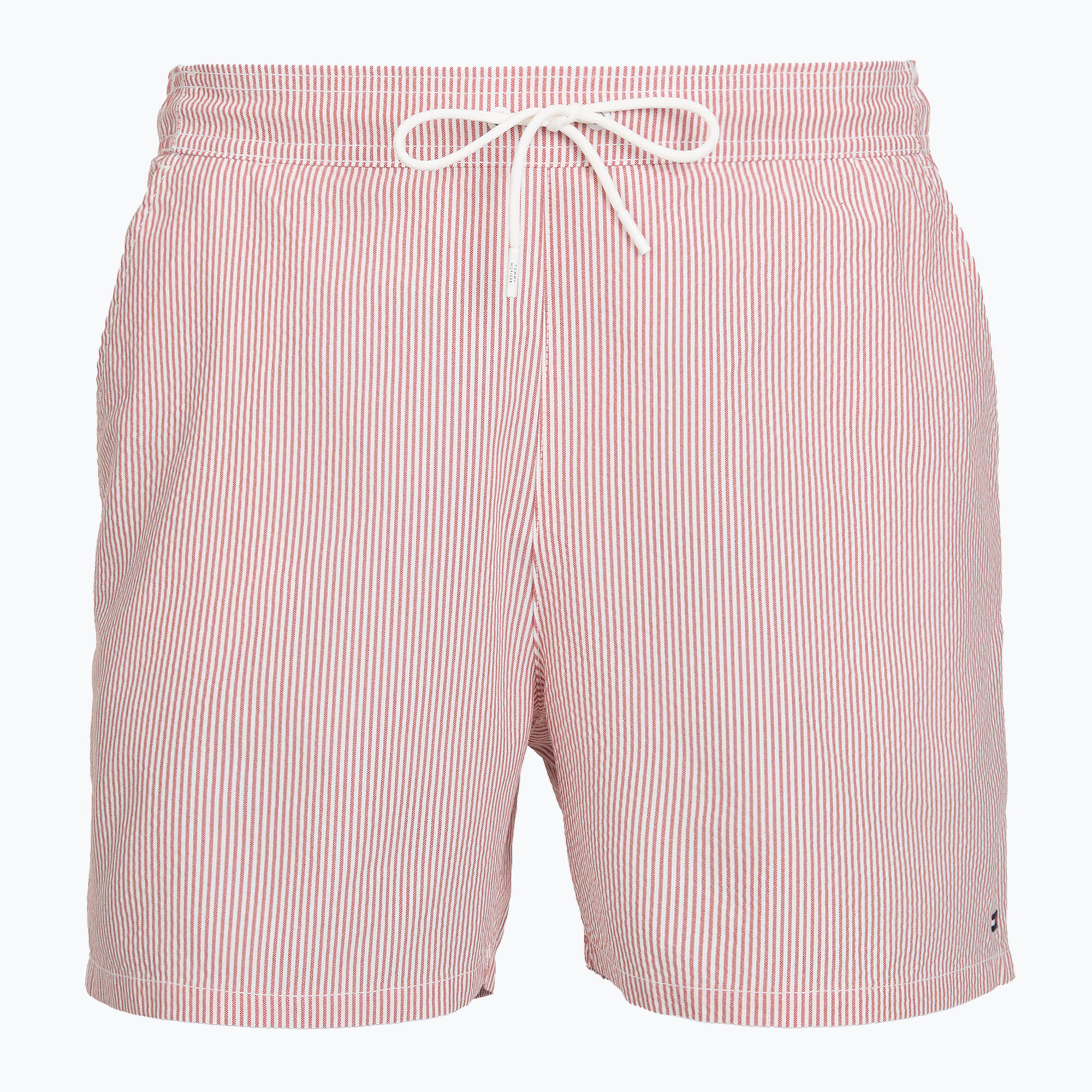 Szorty kąpielowe męskie Tommy Hilfiger Medium Drawstring Ithaca terra red/ecru ithaca