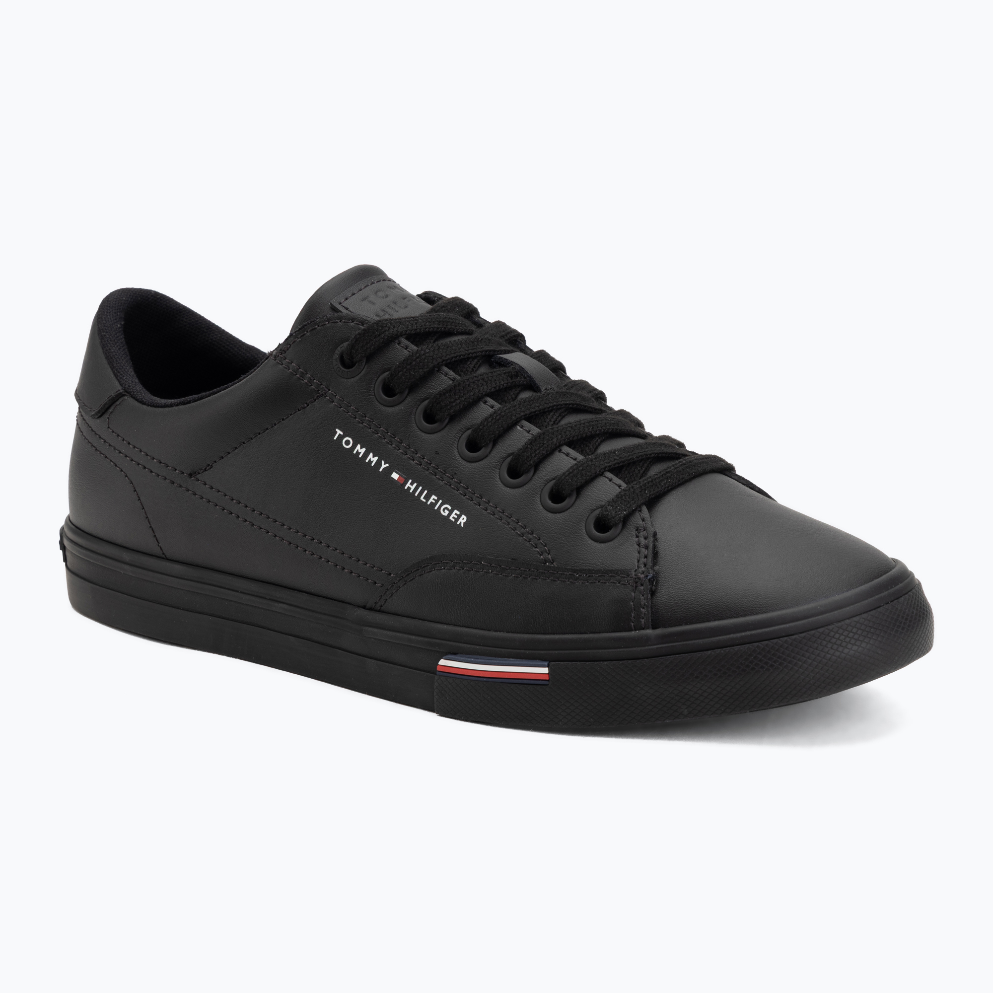 Мъжки кецове Tommy Hilfiger Vulc Core RBW Long Lace Leather black