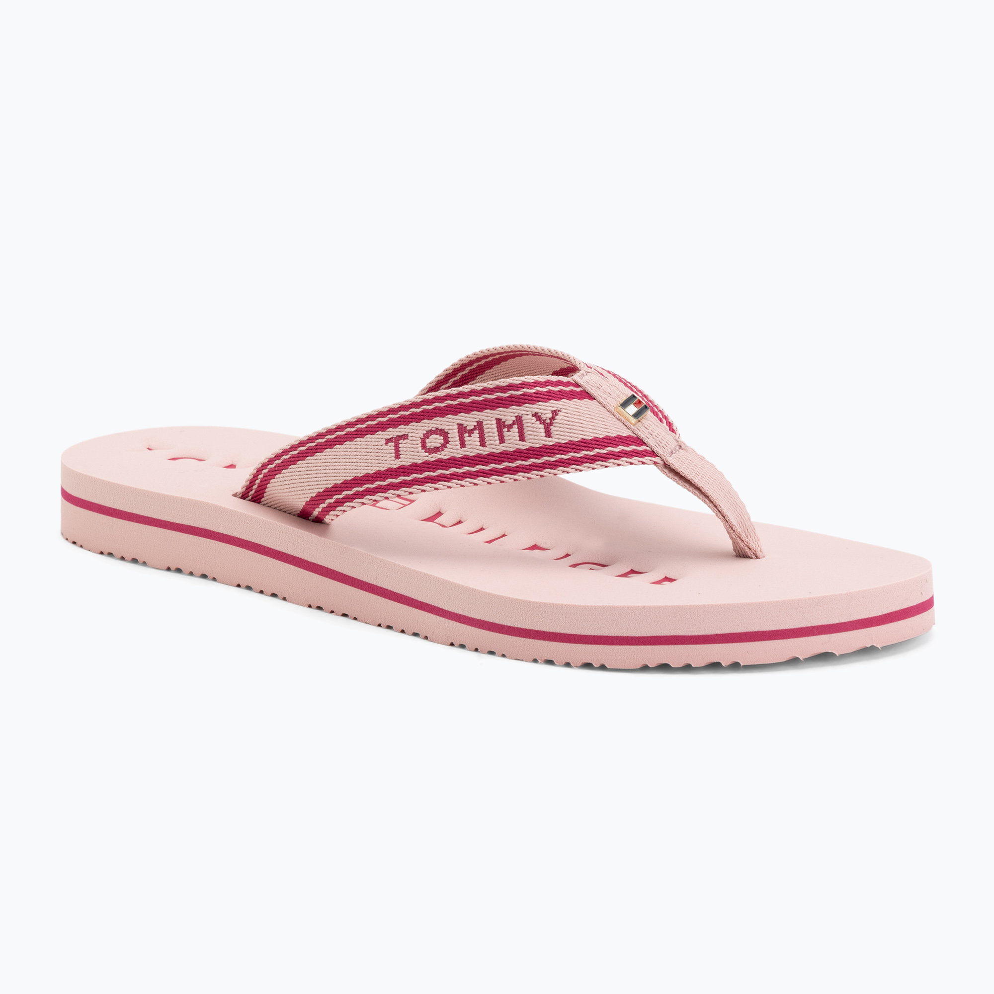Дамски джапанки Tommy Hilfiger Webbing Summer Sandal foggy pink