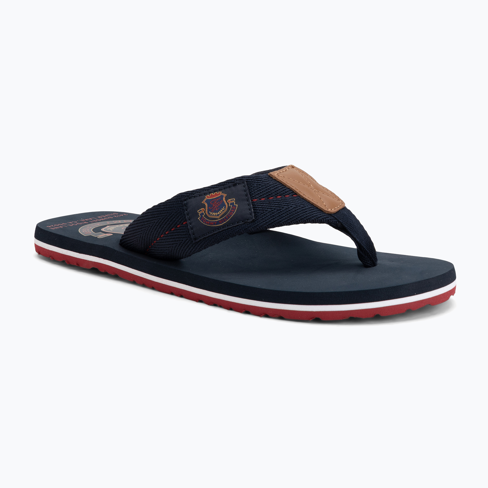 Мъжки джапанки Tommy Hilfiger Patch Beach Sandal desert sky