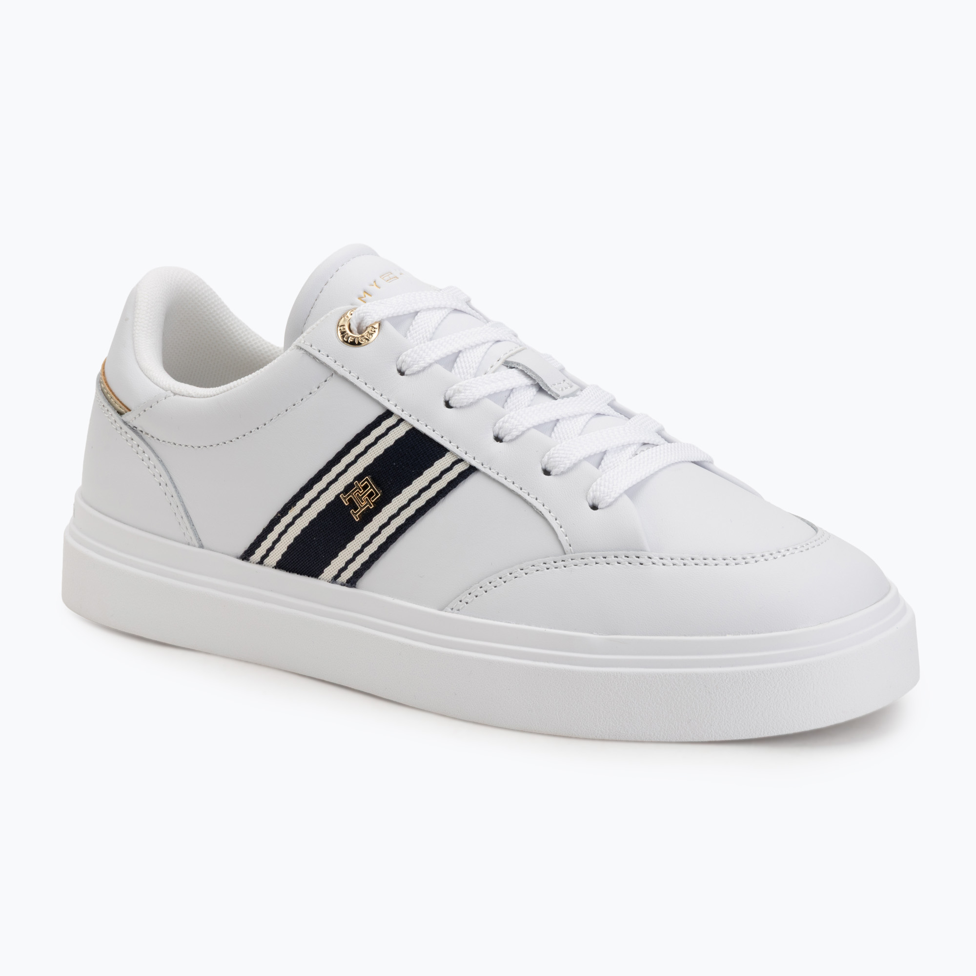 Buty damskie Tommy Hilfiger Chic Cupsole Webbing white 