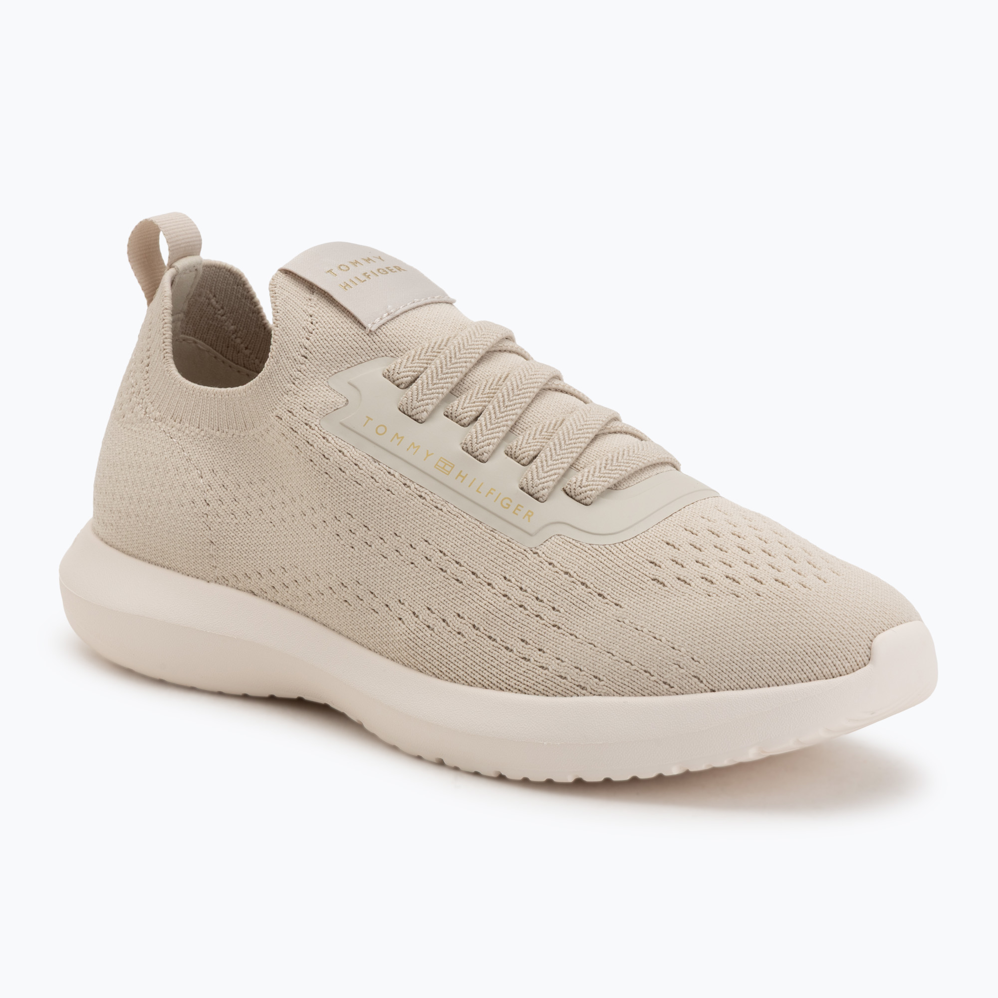 Дамски обувки Tommy Hilfiger Knit Extralight Runner classic beige
