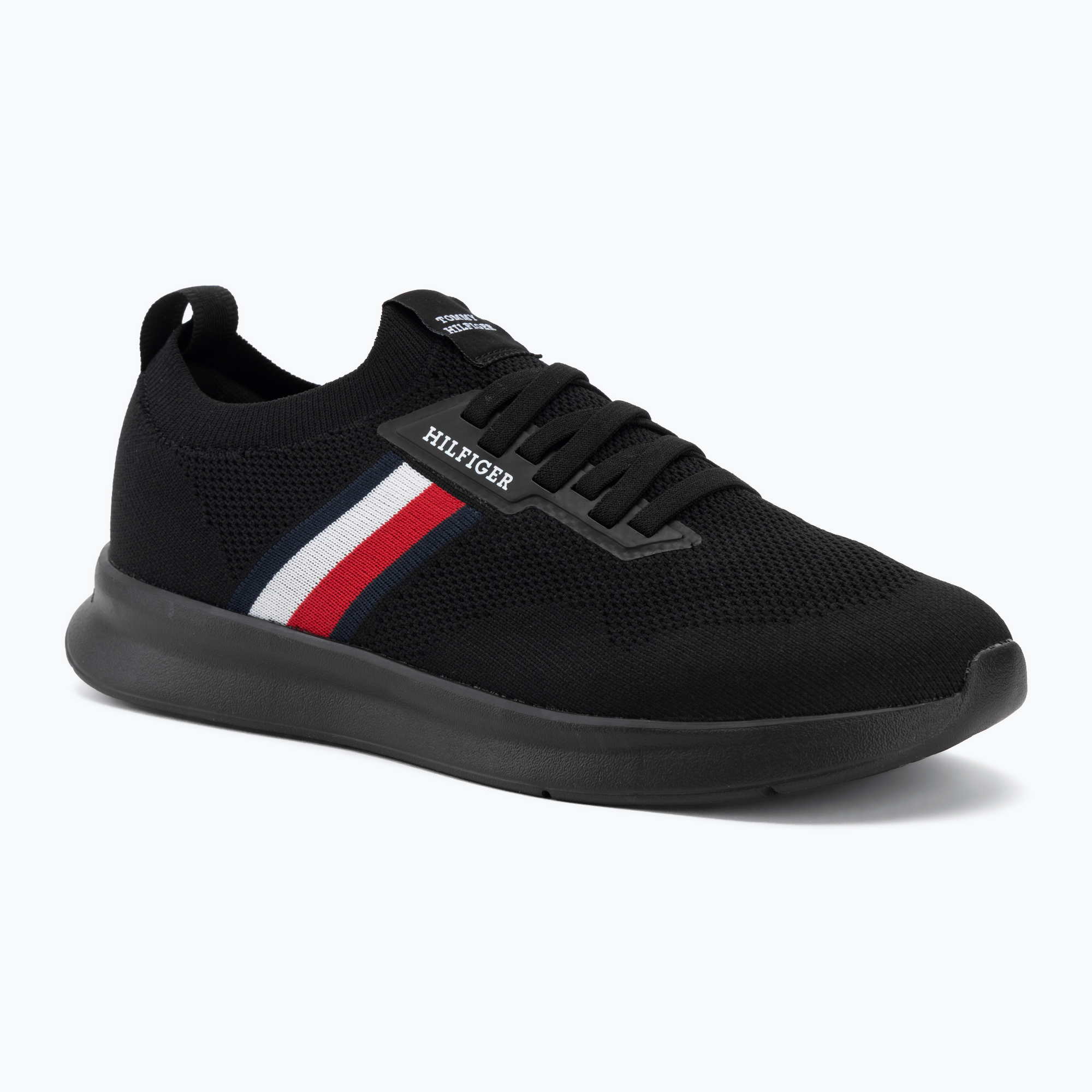 Мъжки обувки Tommy Hilfiger Lightweight Knitted Runner black