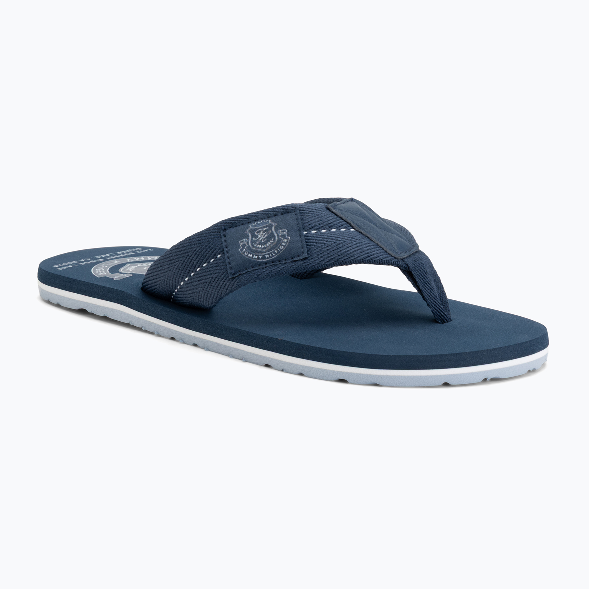 Мъжки джапанки Tommy Hilfiger Patch Beach Sandal aegean sea