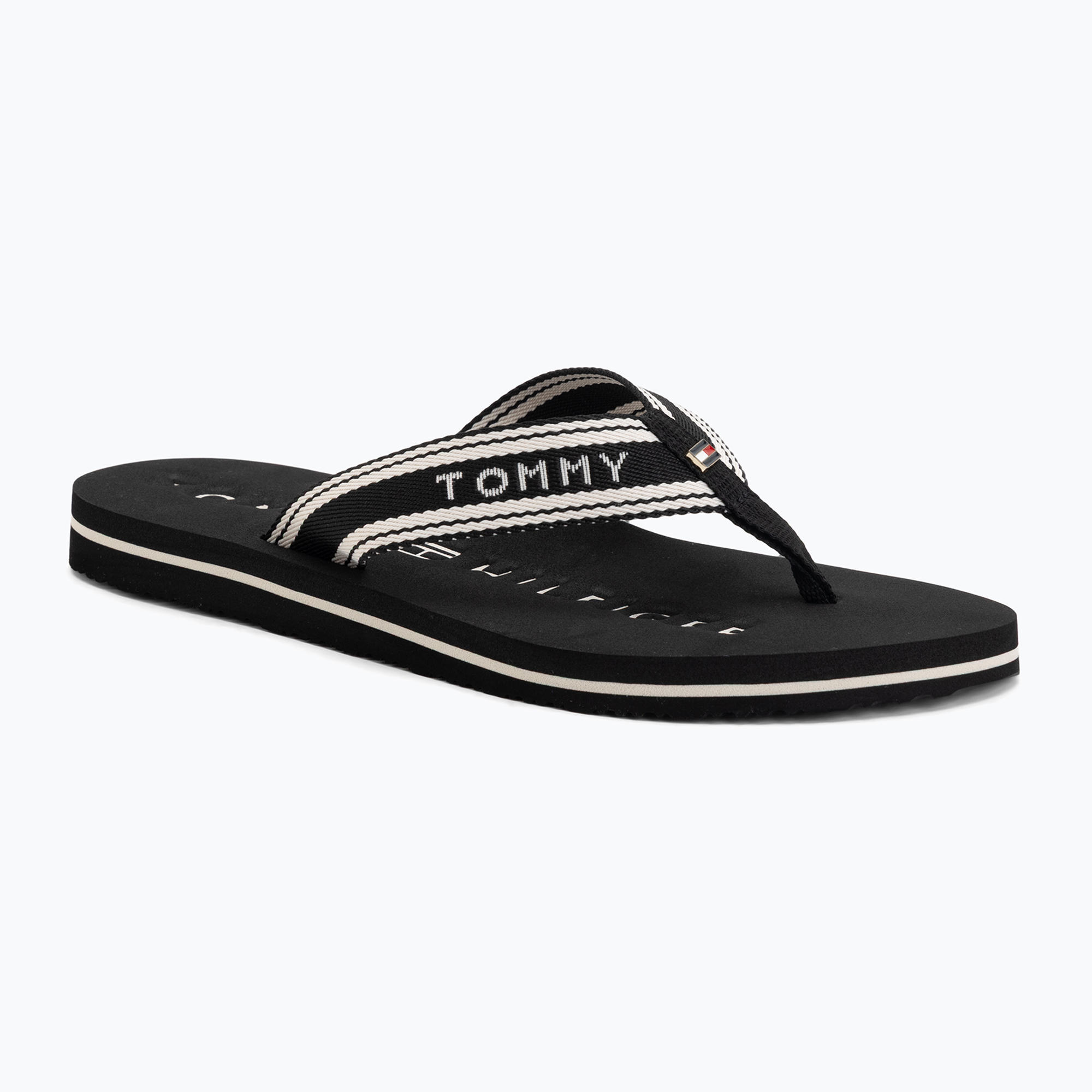 Japonki damskie Tommy Hilfiger Webbing Summer Sandal black 