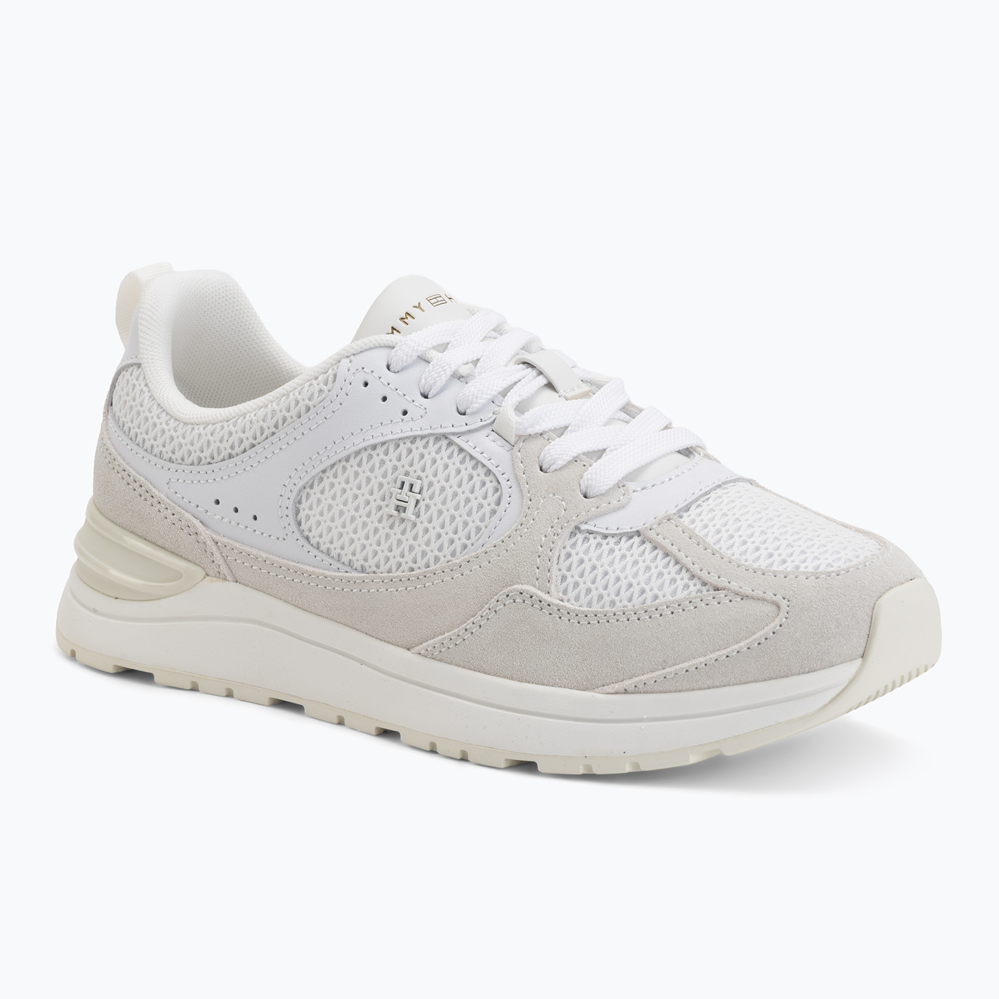 Buty damskie Tommy Hilfiger Mix Material Runner white/ecru 