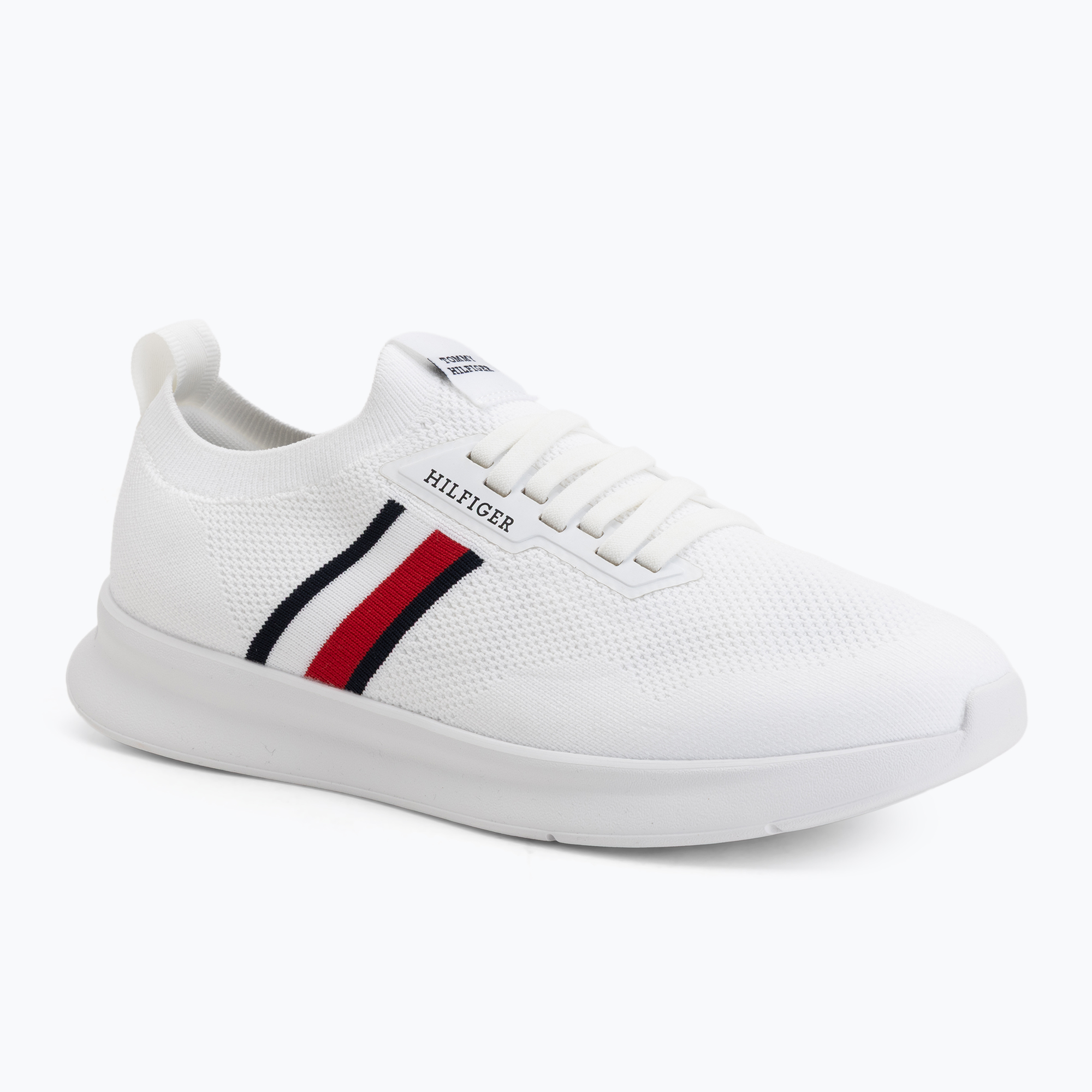 Мъжки обувки Tommy Hilfiger Lightweight Knitted Runner white