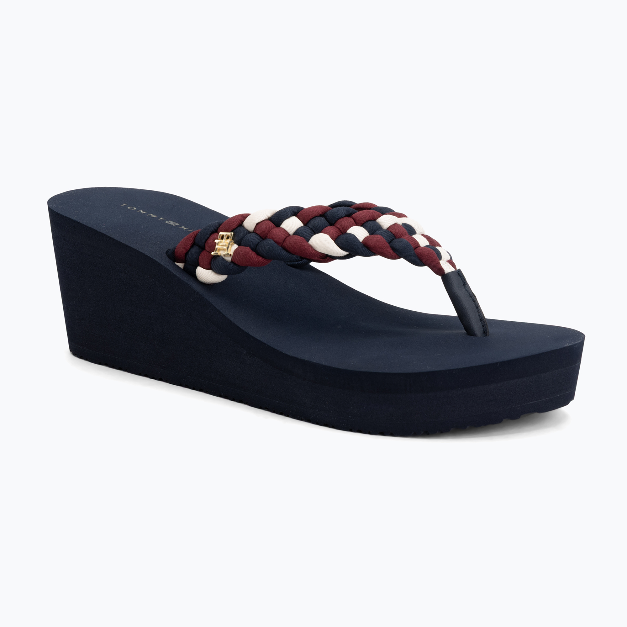 Дамски джапанки Tommy Hilfiger Wedge Braided Summer Sandal rwb