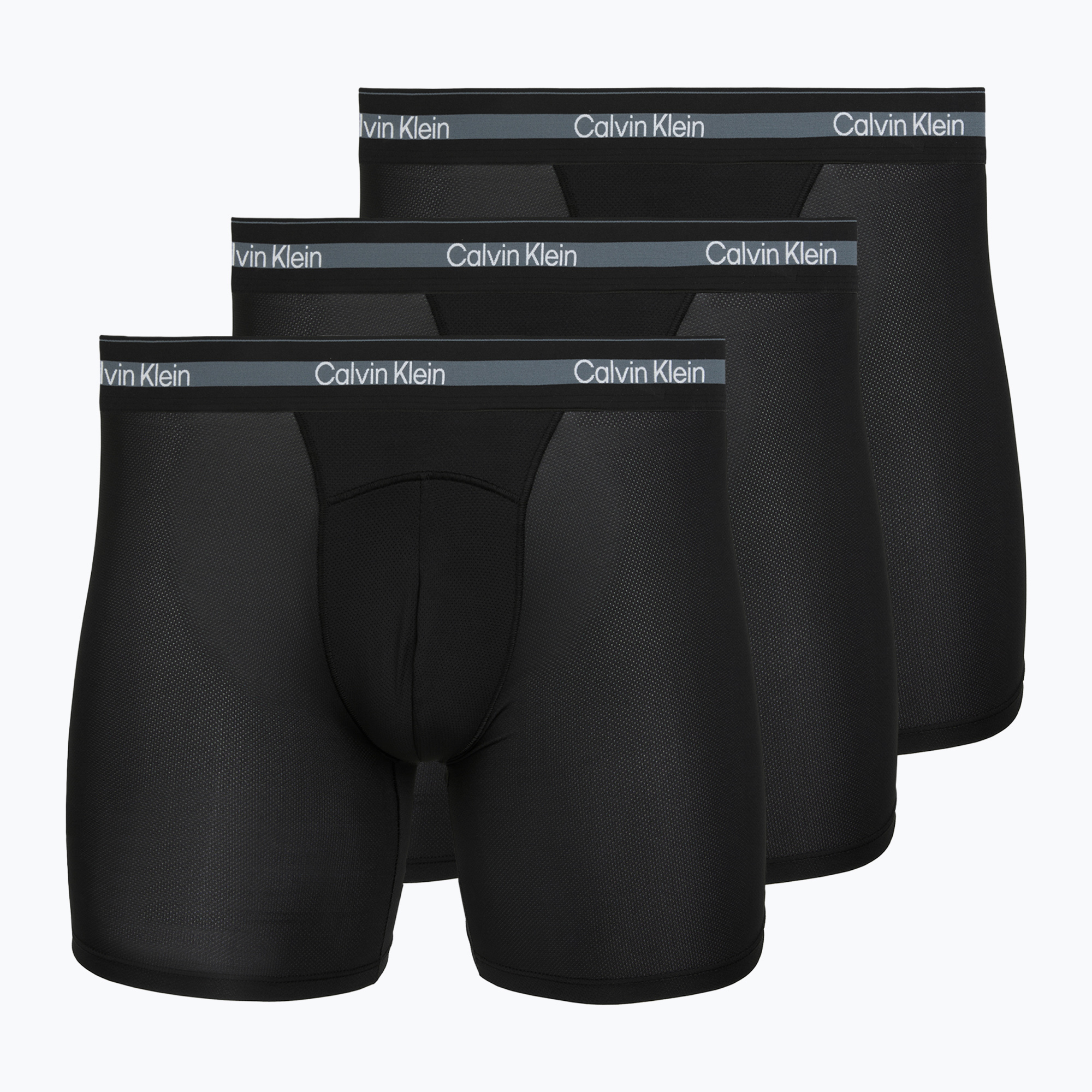Boxeri pentru bărbați Calvin Klein LV00NB4538 Boxer Brief Long black/black/black