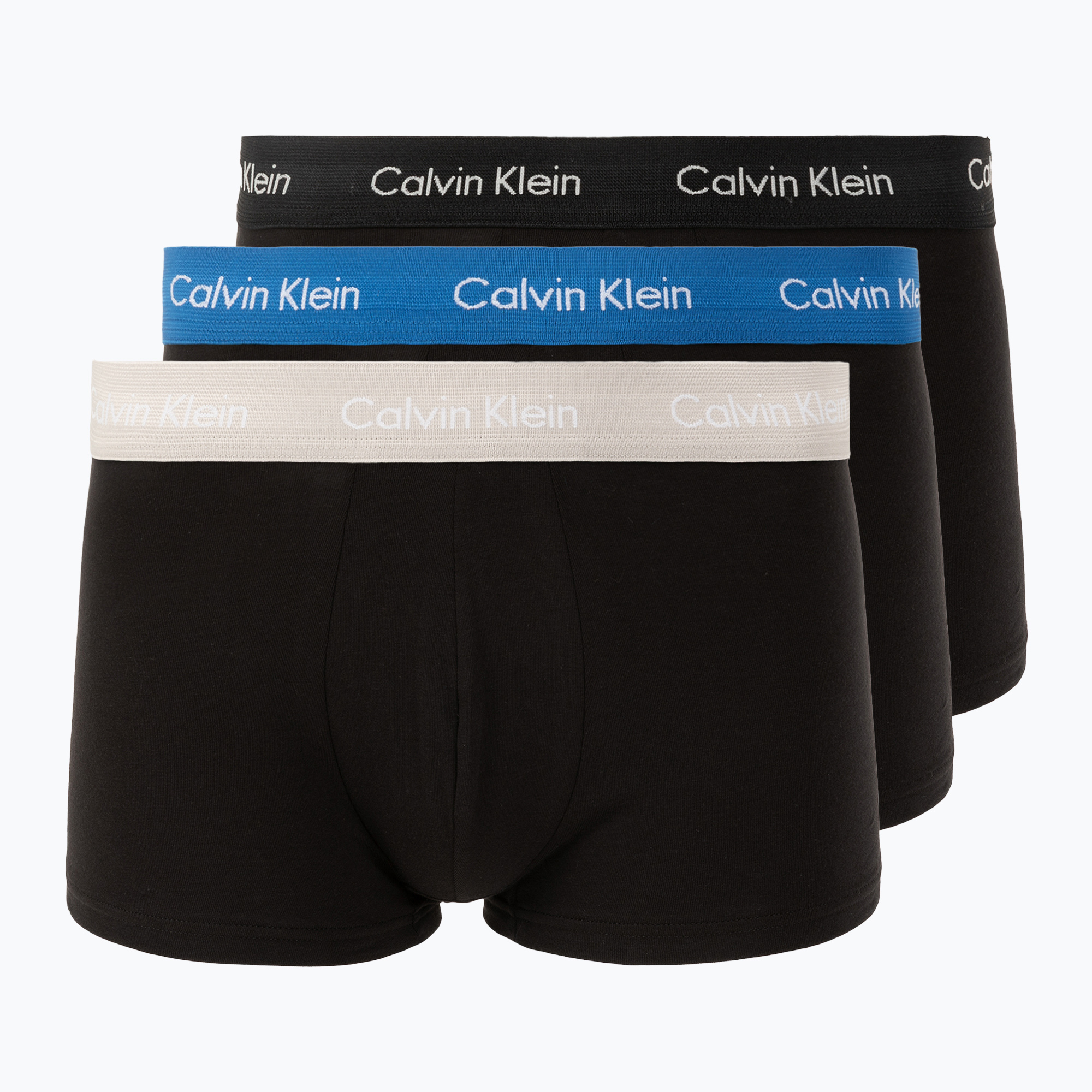 Bokserki Calvin Klein 0000U2664G Low Rise Trunk 3 pary black/classic blue/black