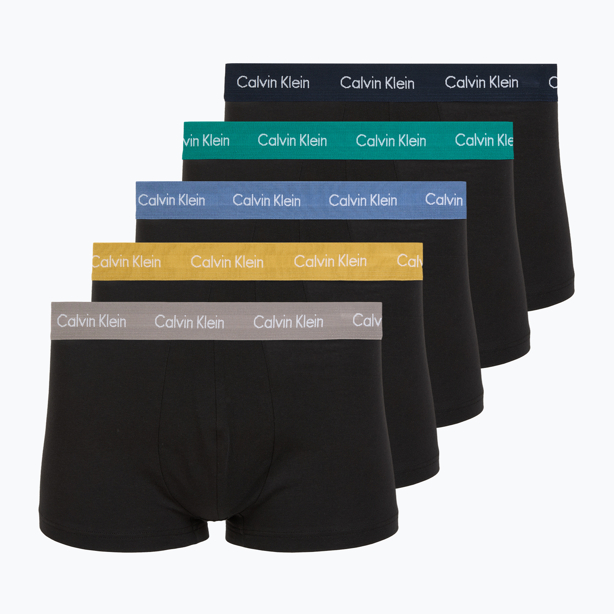 Боксерки Calvin Klein LV00NB4412 Low Rise Trunk 5 чифта black bodies with driftwood/moonlight