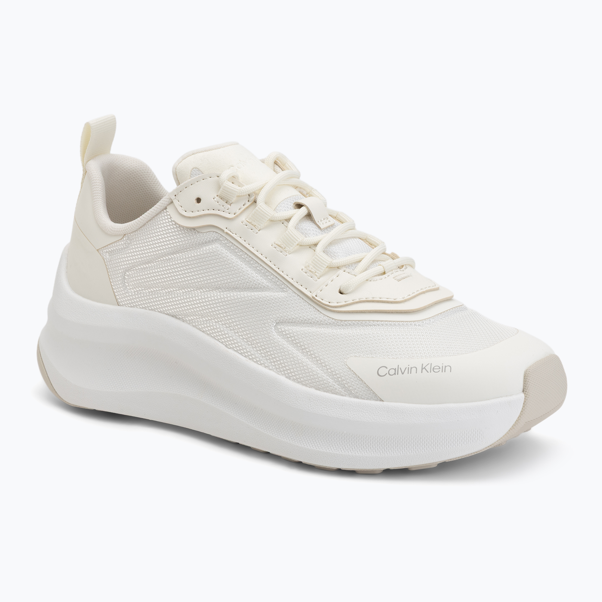 Дамски обувки Calvin Klein HW0HW03111 Chunky Runner Laceup HF BLST Nylon bright white/marshmallow