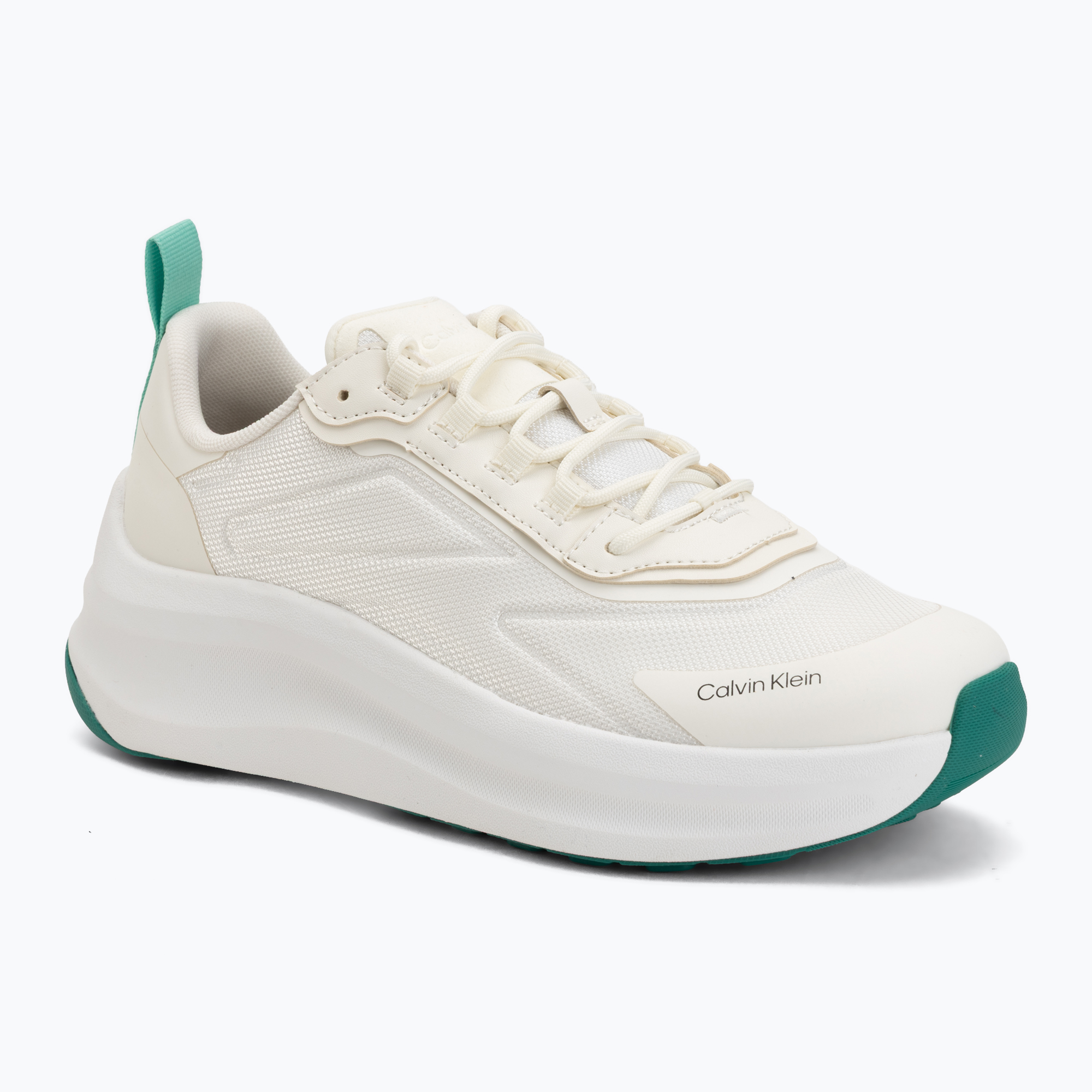 Buty męskie Calvin Klein Volumax Chunky Runner Trainers HM0HM02224 white/marshmallow/street green 