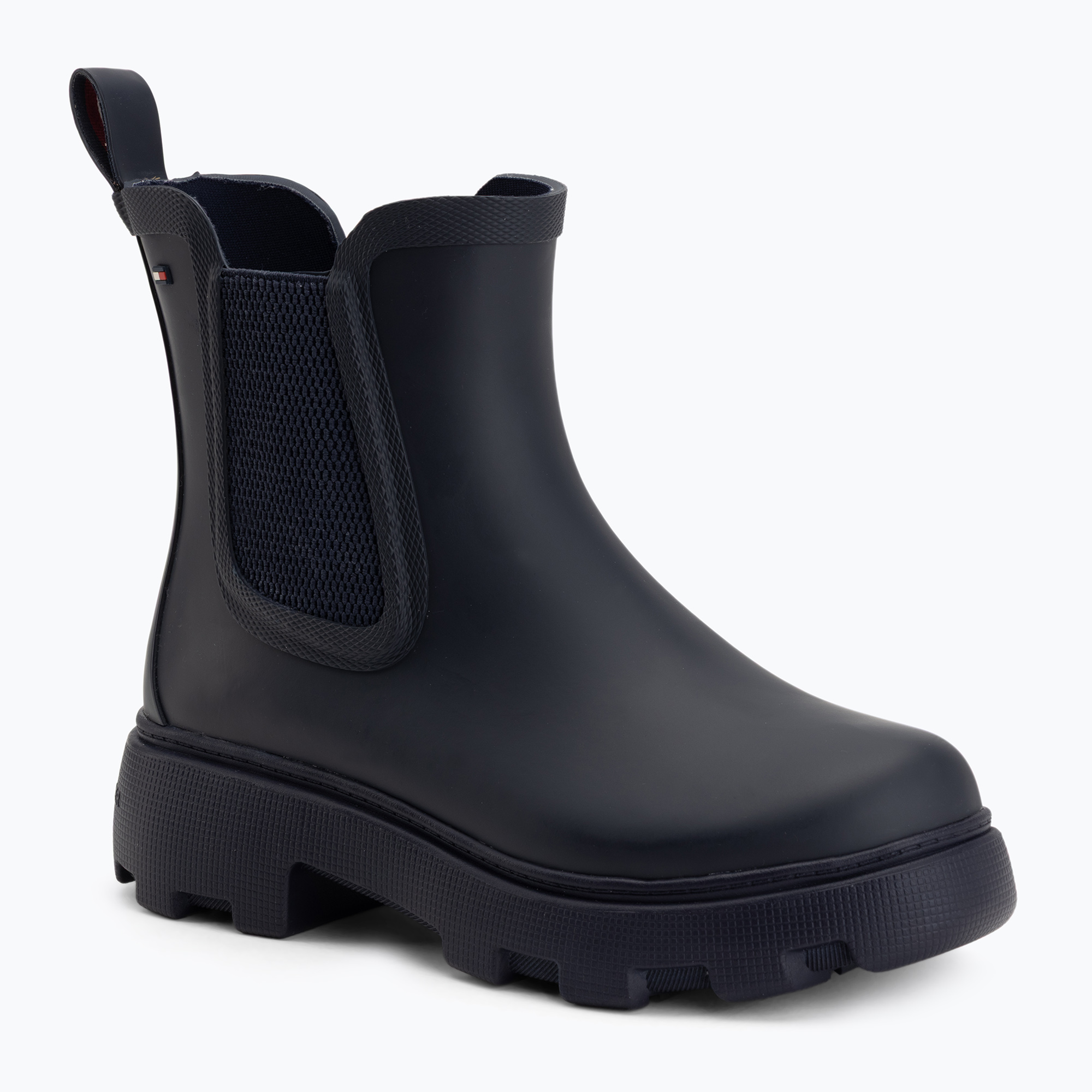 Дамски гумени ботуши Tommy Hilfiger Rubber Flag Cleated space blue