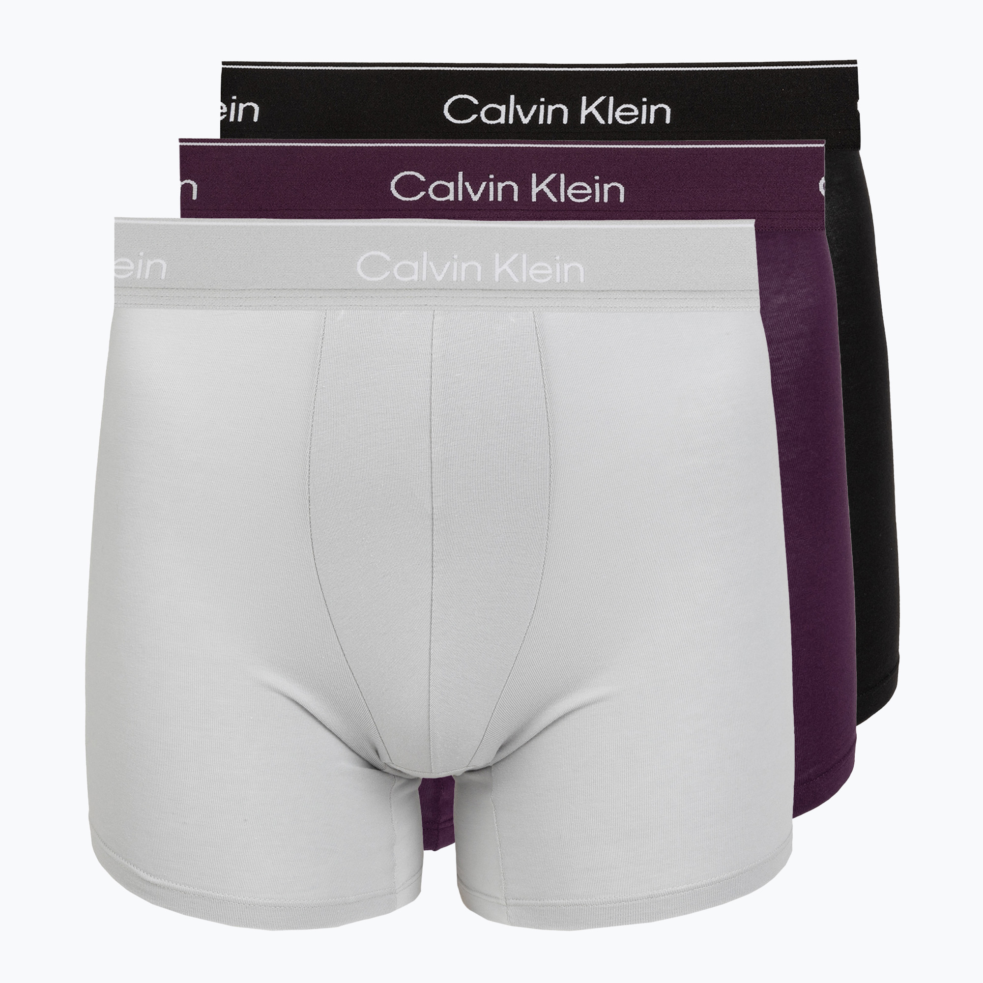 Pánske boxerky Calvin Klein LV00NB4394 Brief black/harbor mist/dark purple w/ dt