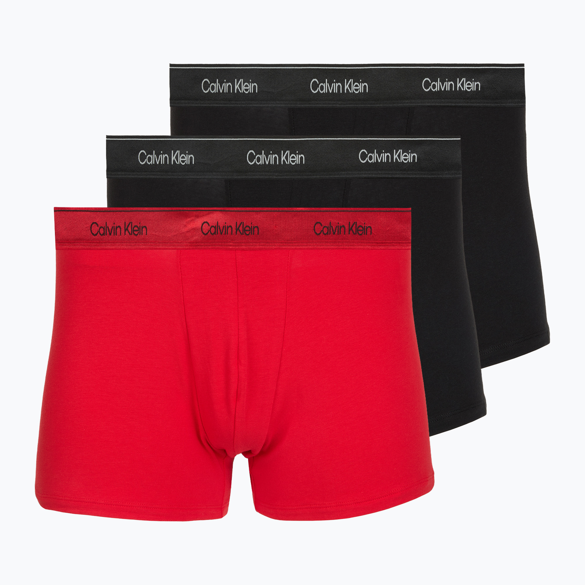 Pánske boxerky Calvin Klein LV00NB4575 Trunk black/goji berry/black