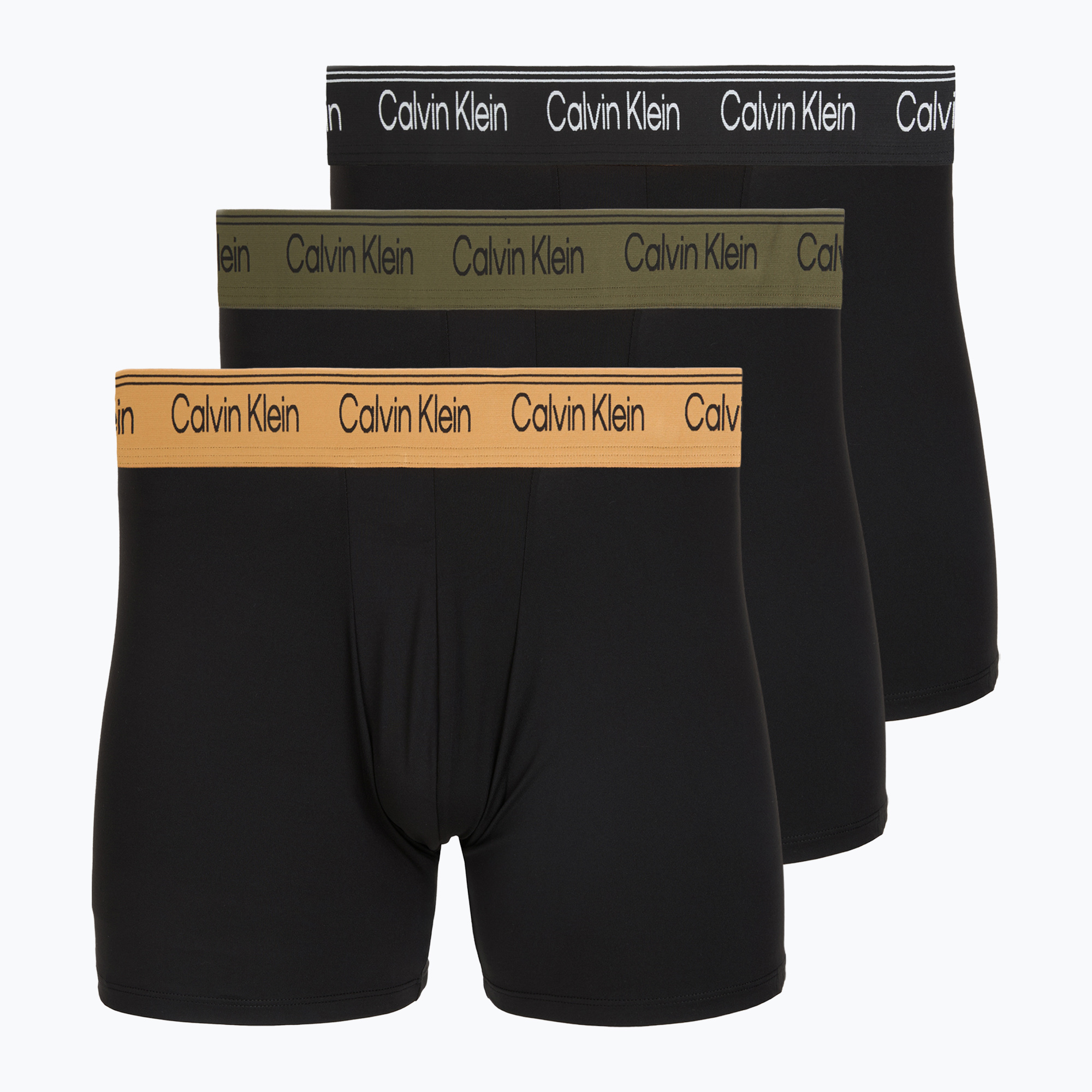 Мъжки боксерки Calvin Klein LV00NB4410 Brief black w/bronze flash wb/black/oliv