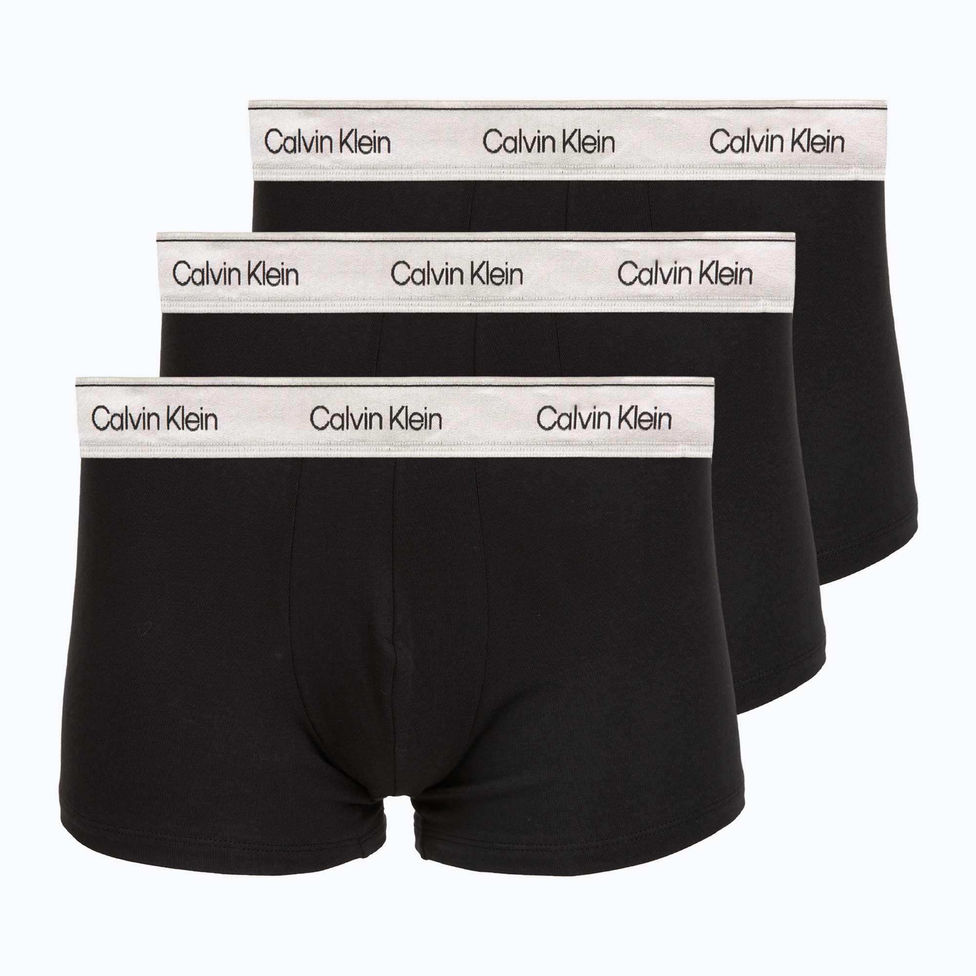 Herrenboxershorts Calvin Klein LV00NB4730 Trunk black w/ silver haze wbs