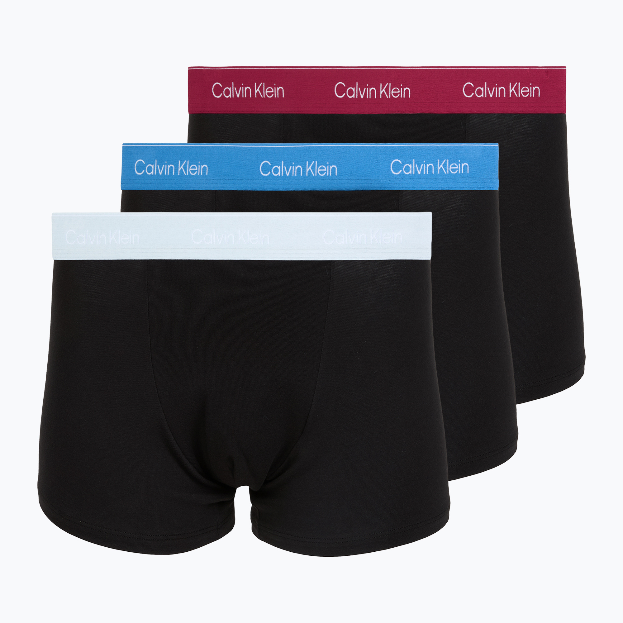 Boxeri pentru bărbați Calvin Klein LV00NB4286 Relaxed Fit Trunk black bodies w/ poseidon blue/plein