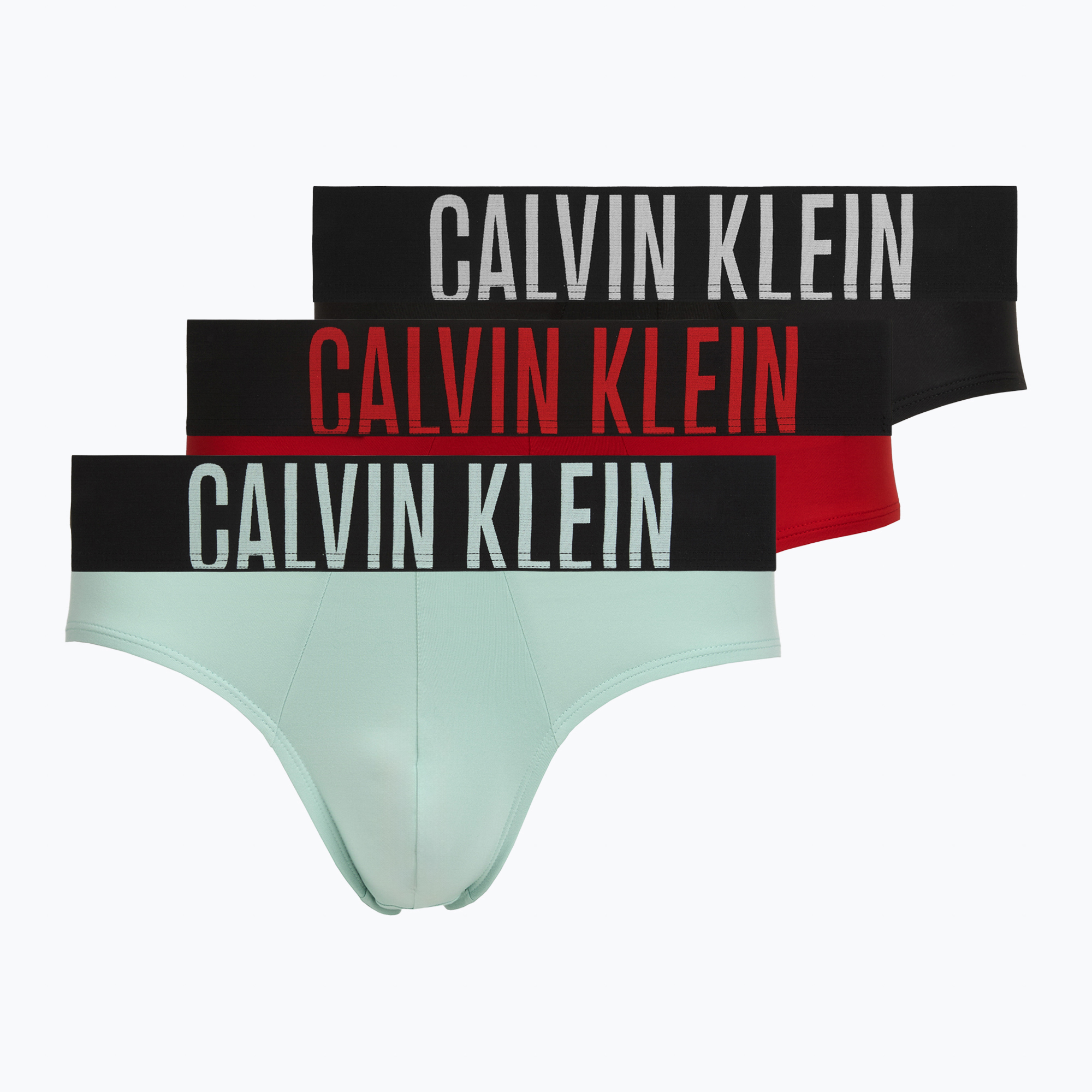 Мъжки слипове Calvin Klein 000NB3610A Hip Brief black/goji berry/aqua blue