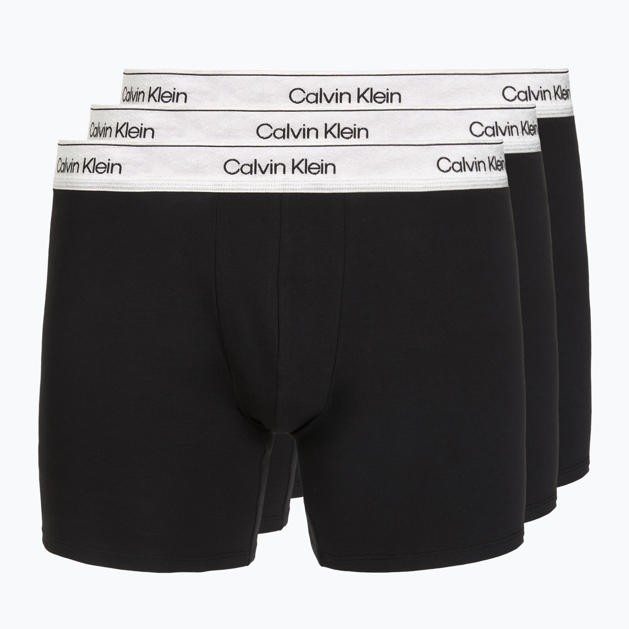 Pánske boxerky Calvin Klein LV00NB4731 Boxer Brief black w/ silver haze wbs
