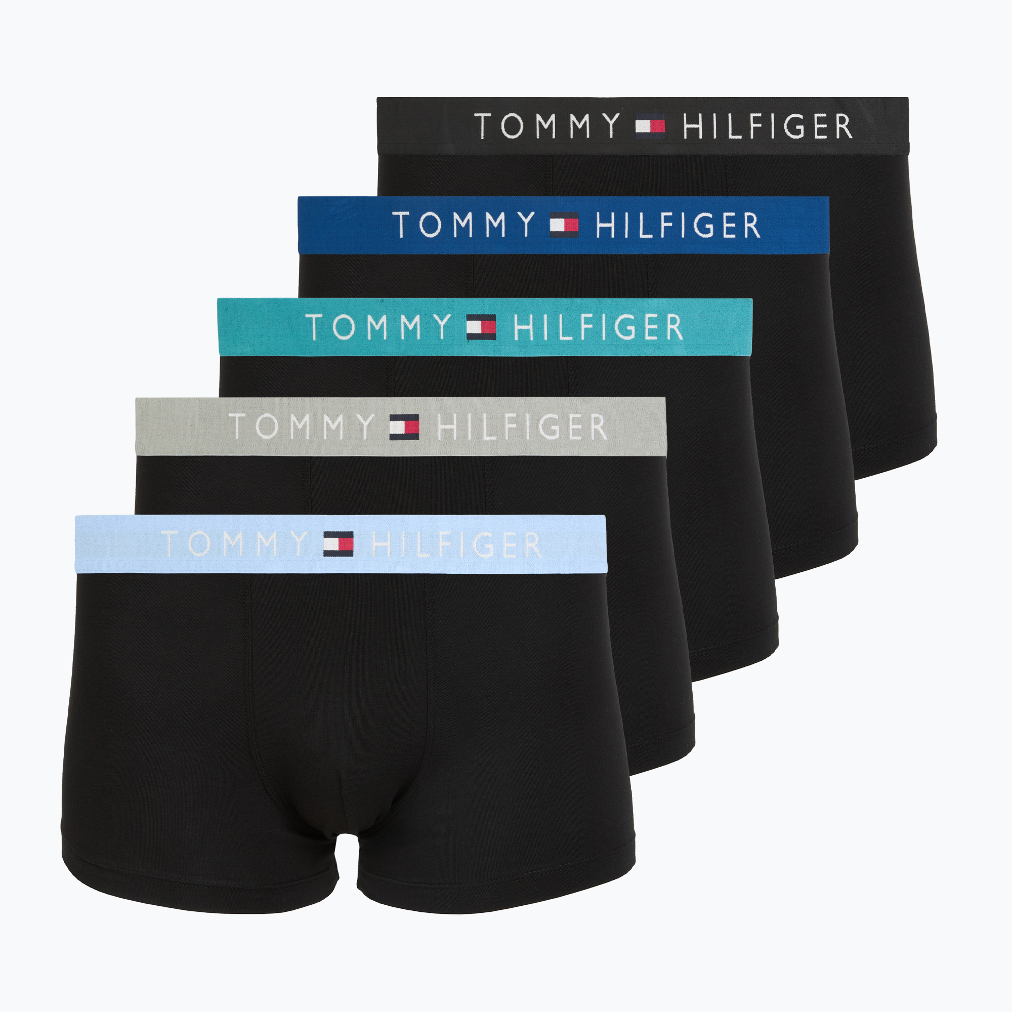 Мъжки боксерки Tommy Hilfiger Trunk black/ant silver/ves blue/opu bl/haz te