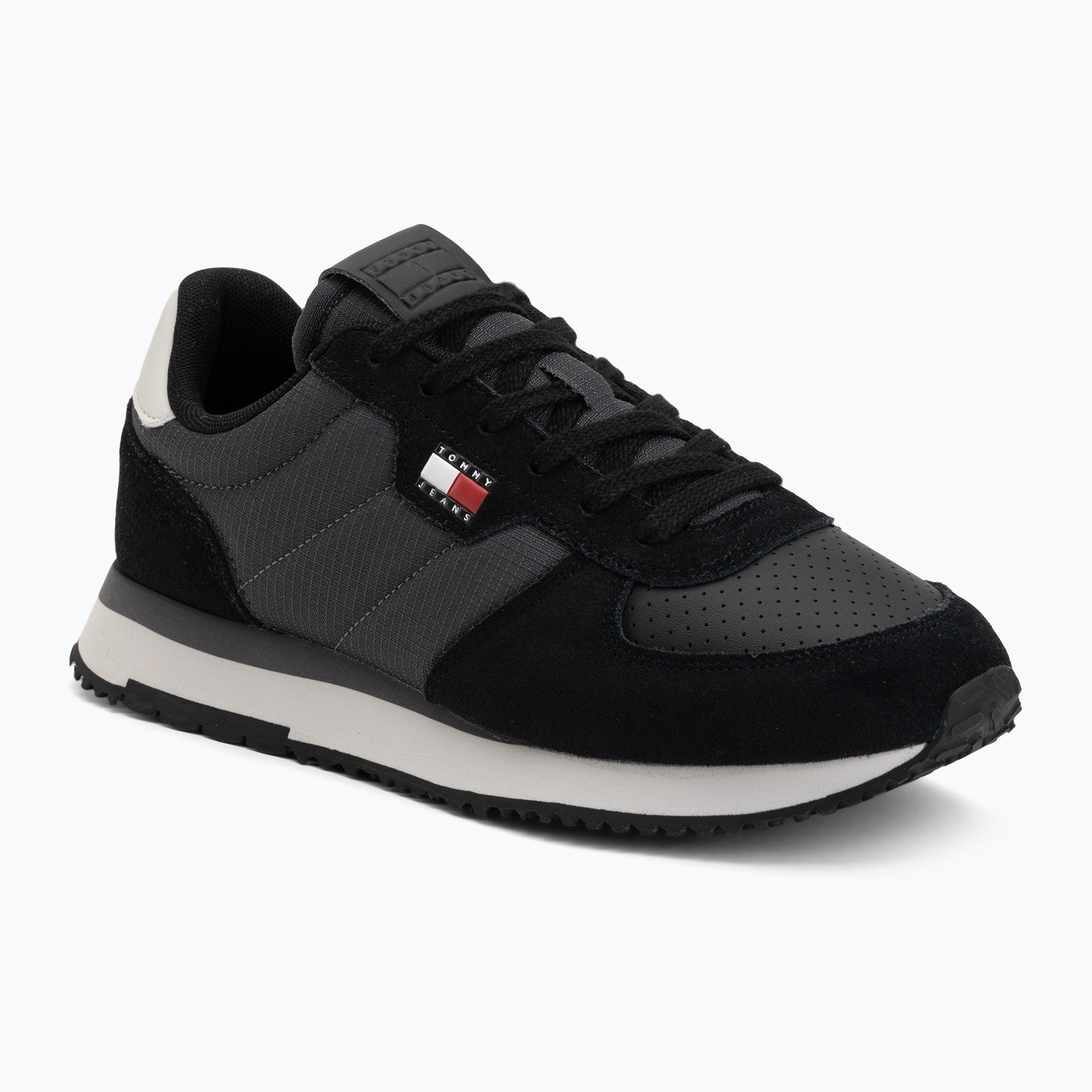 Мъжки обувки Tommy Jeans Runner Flag Mix washed black/stratus grey