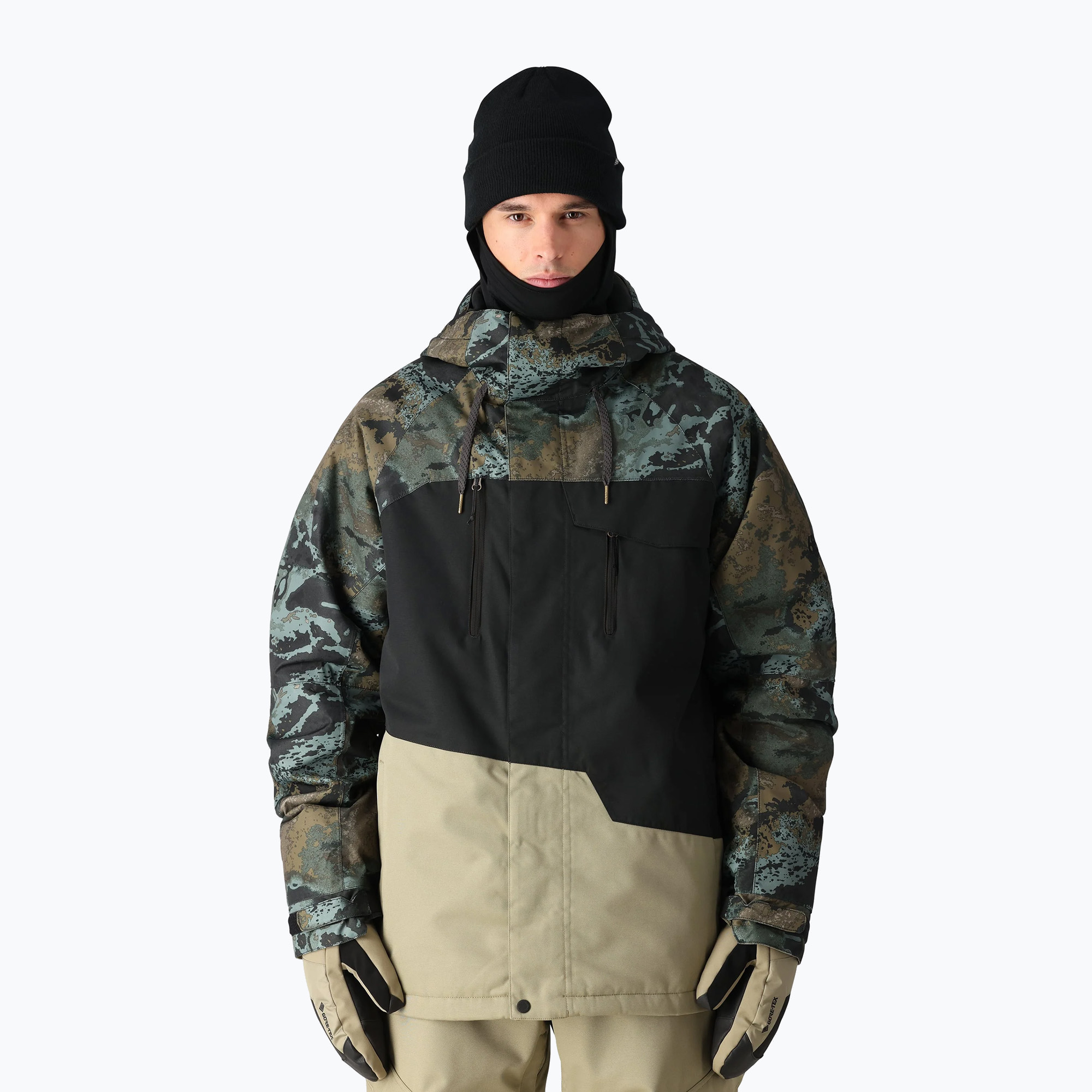 Giacca da snowboard 686 Geo cypress green hemisphere colourblock da uomo
