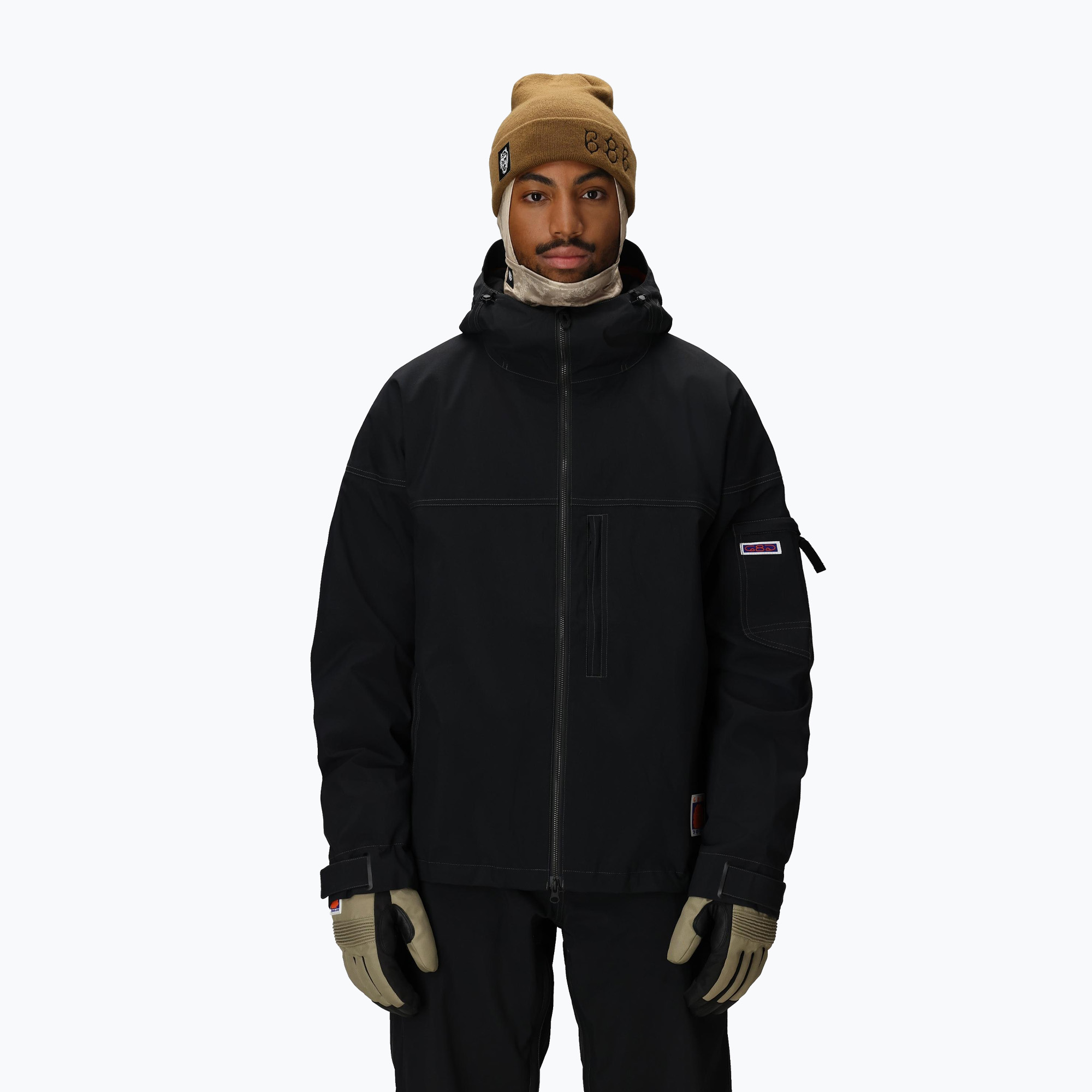 Men's snowboard jacket 686 Dojo black (L)