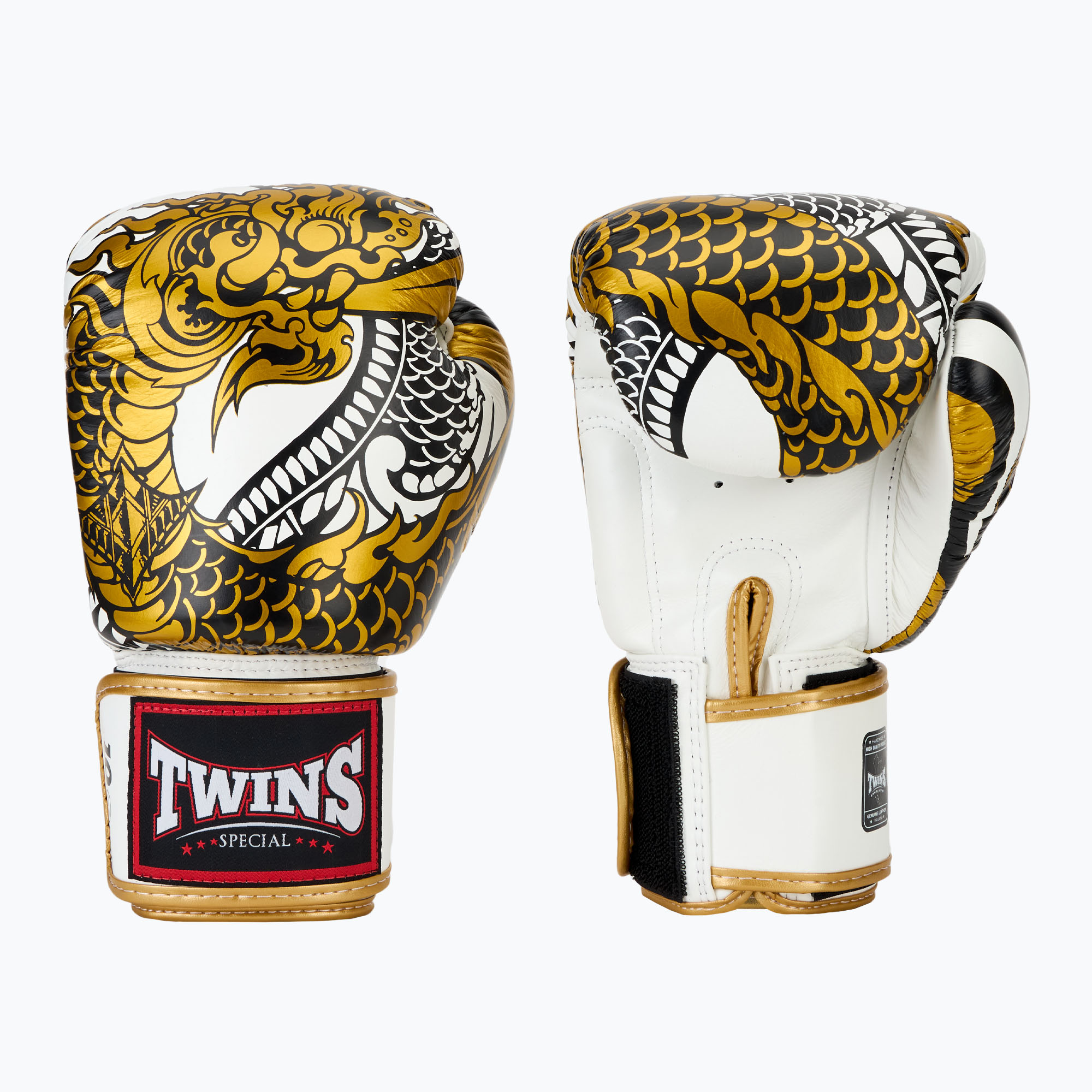 Боксови ръкавици Twins Special Fancy FBGVL3-52 white/gold