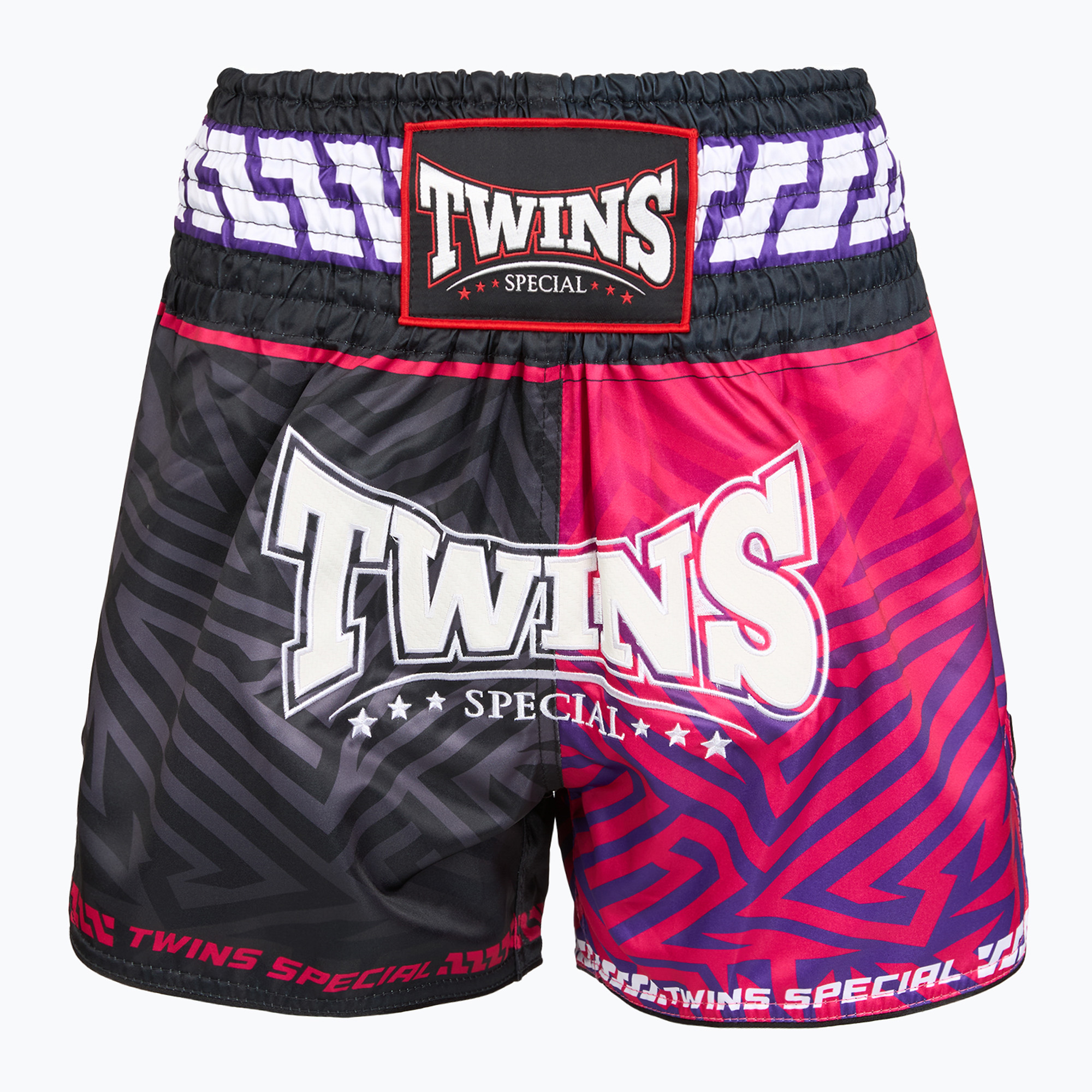 Spodenki treningowe Twins Special Muay Thai Twins Maze brown/pink/blue/white