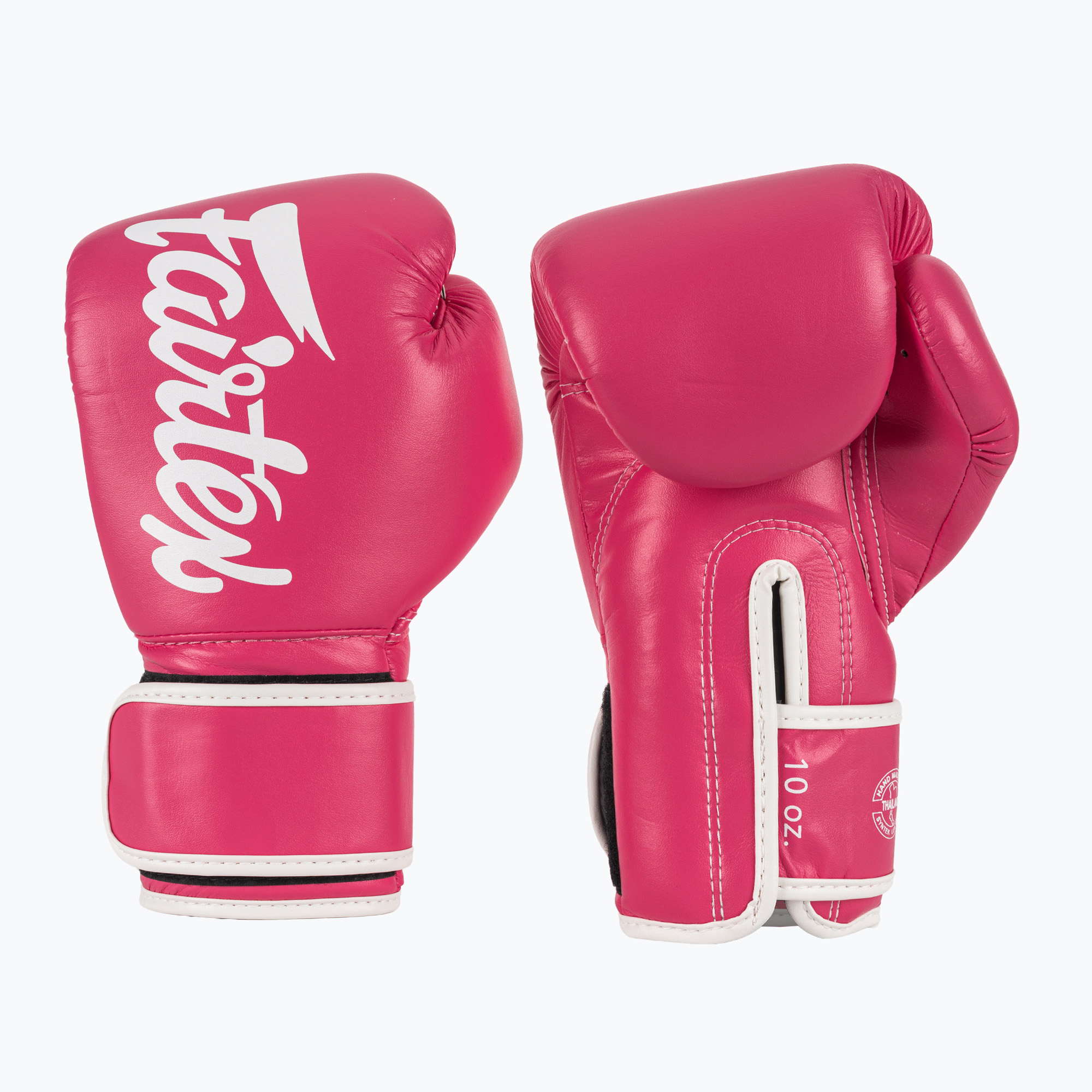 Boxerské rukavice Fairtex Microfiber pink/white