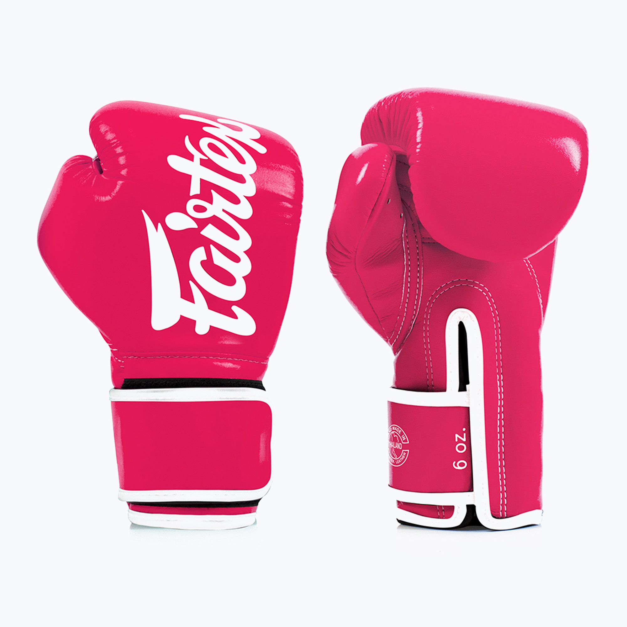 Rękawice boskerskie Fairtex Microfiber pink/white 