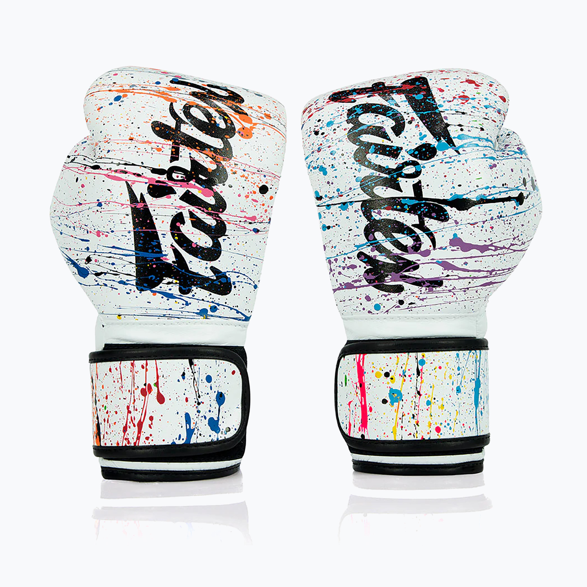 Боксови ръкавици Fairtex Microfiber Art Collections Painter white
