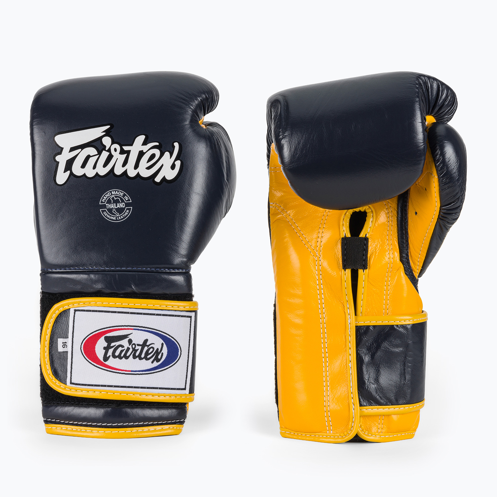 Боксови ръкавици Fairtex Heavy Hitter's Mexican Style blue/yellow
