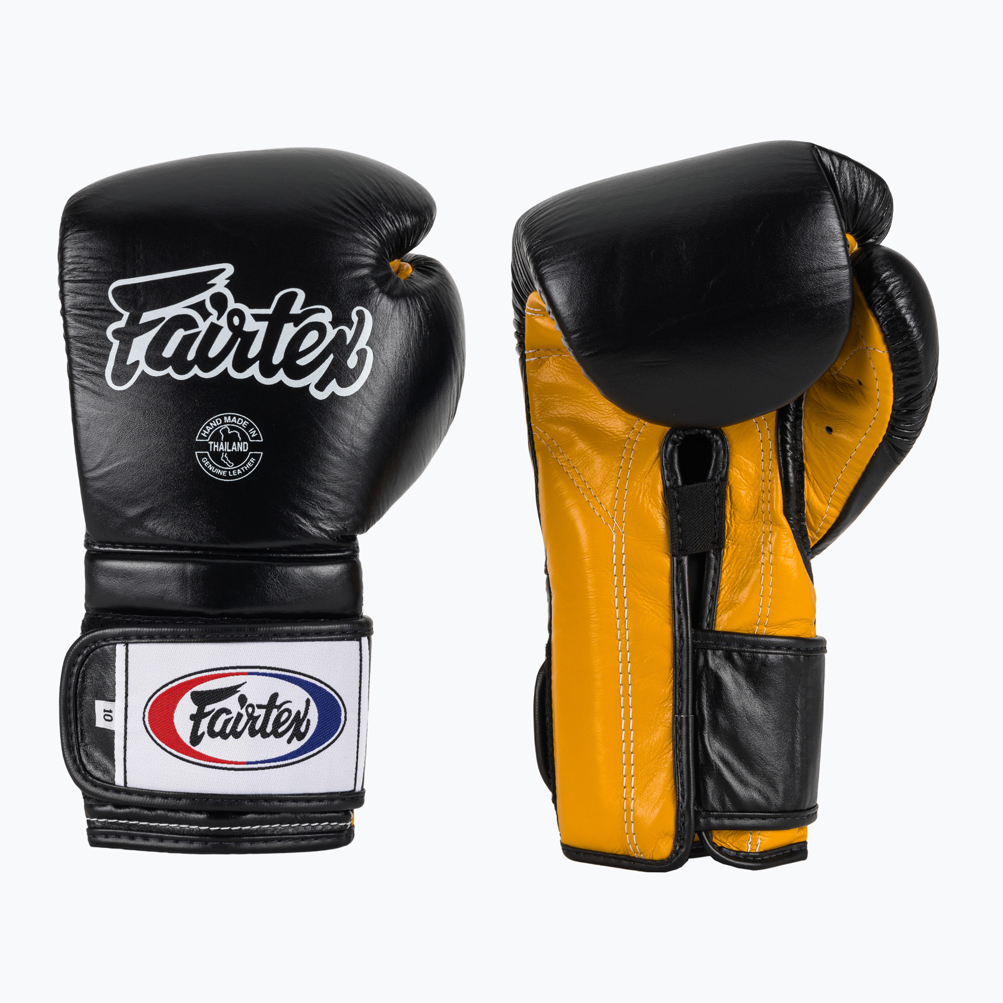 Боксови ръкавици Fairtex Heavy Hitter's Mexican Style black/yellow