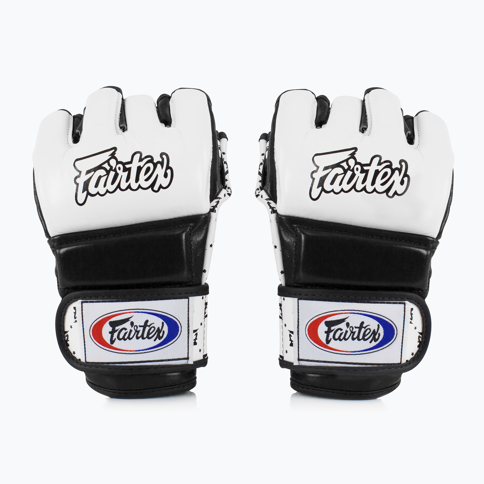 Rękawice grapplingowe Fairtex Super Sparring white/black 