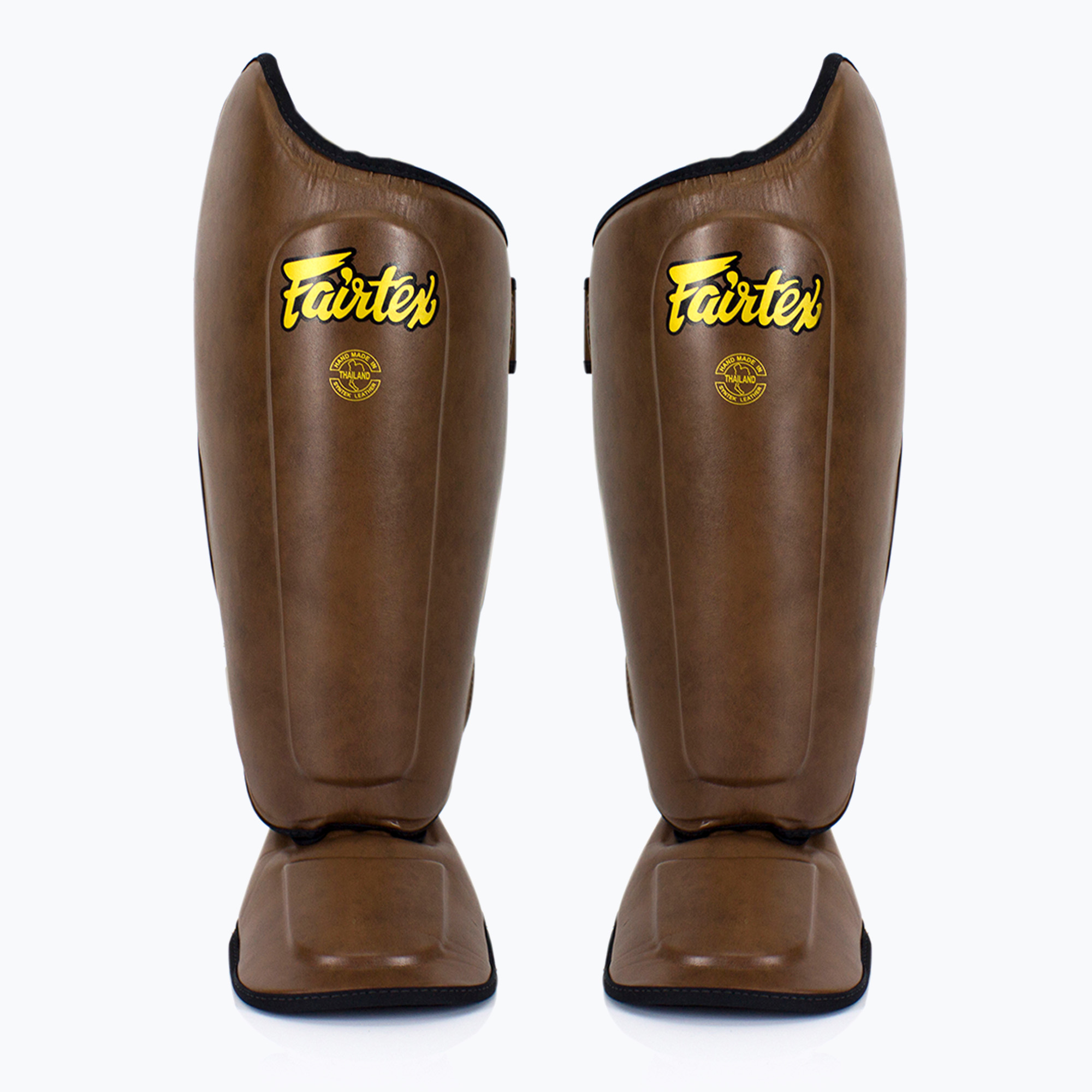 Ochraniacze piszczeli Fairtex Ultimate Shin Pads brown 