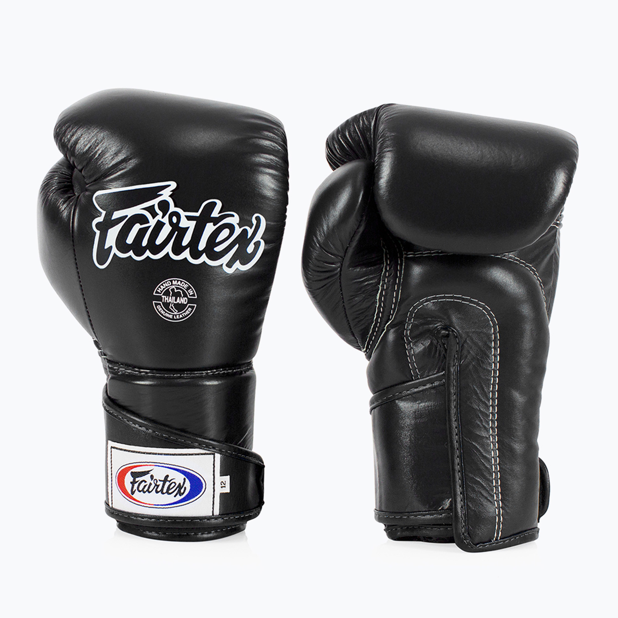 Rękawice bokserskie Fairtex Stylish Angular Sparring - Locked Thumb black 