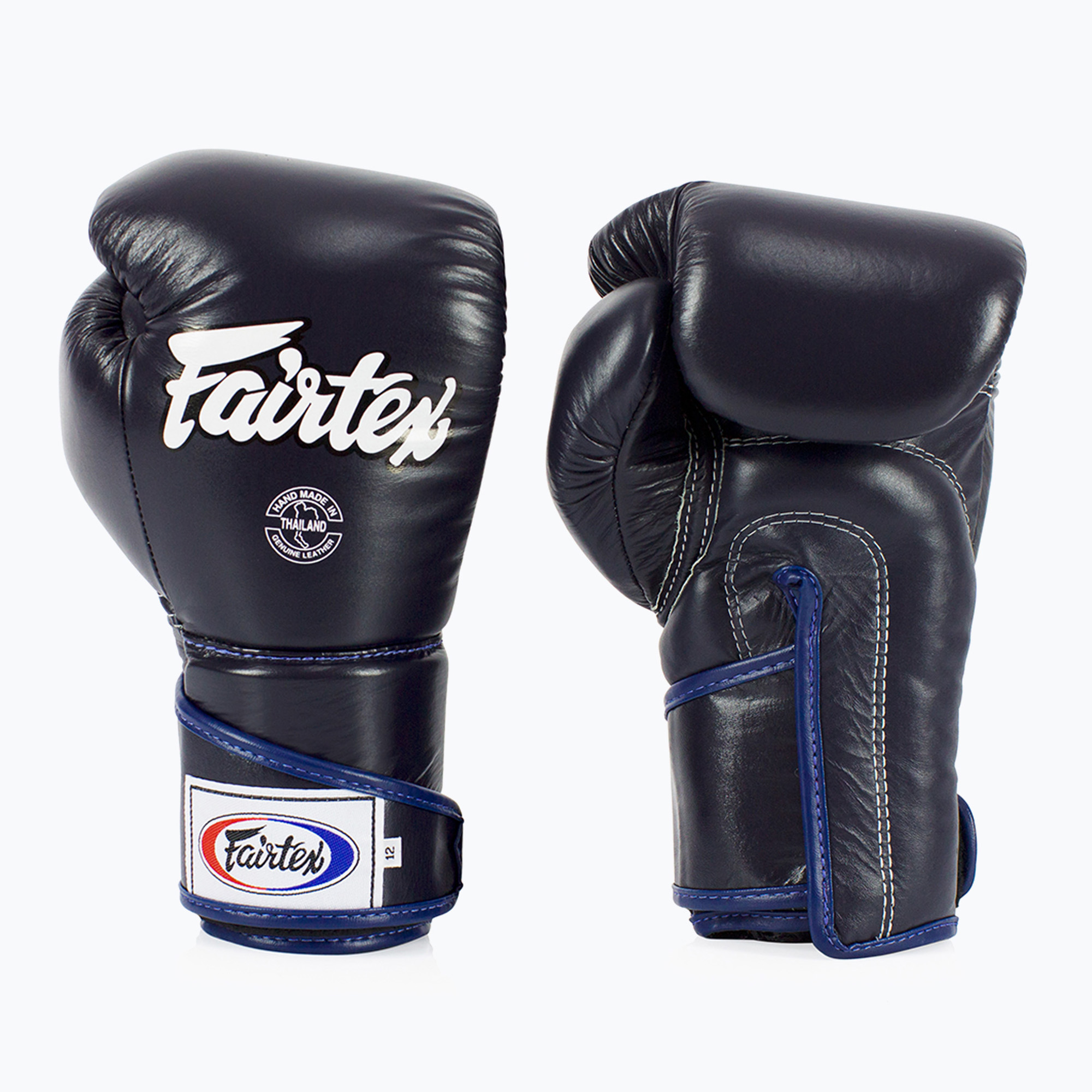 Guantoni da boxe Fairtex Stylish Angular Sparring - Pollice bloccato blu (18 oz) (Stylish Angular Sparring BGV6-BU)