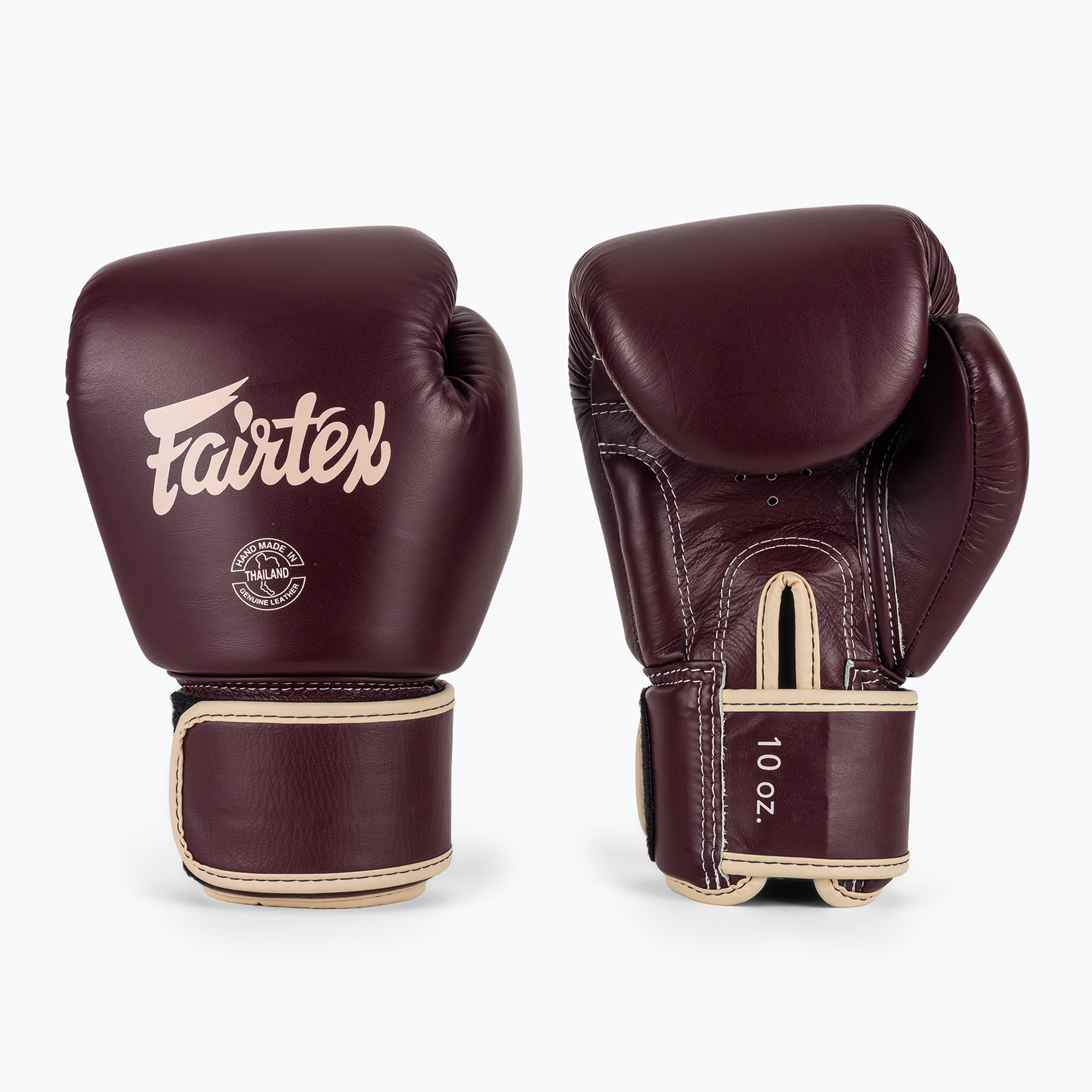 Боксови ръкавици Fairtex Real Leather Boxing maroon