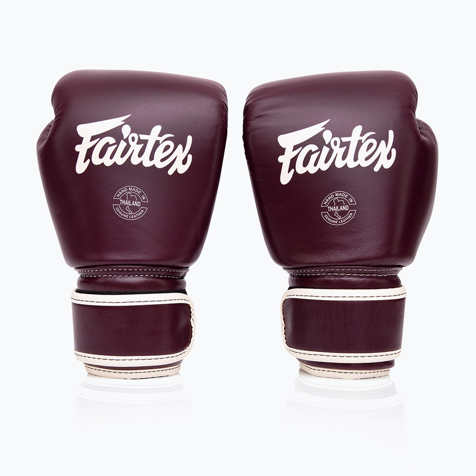 Боксови ръкавици Fairtex Real Leather Boxing maroon