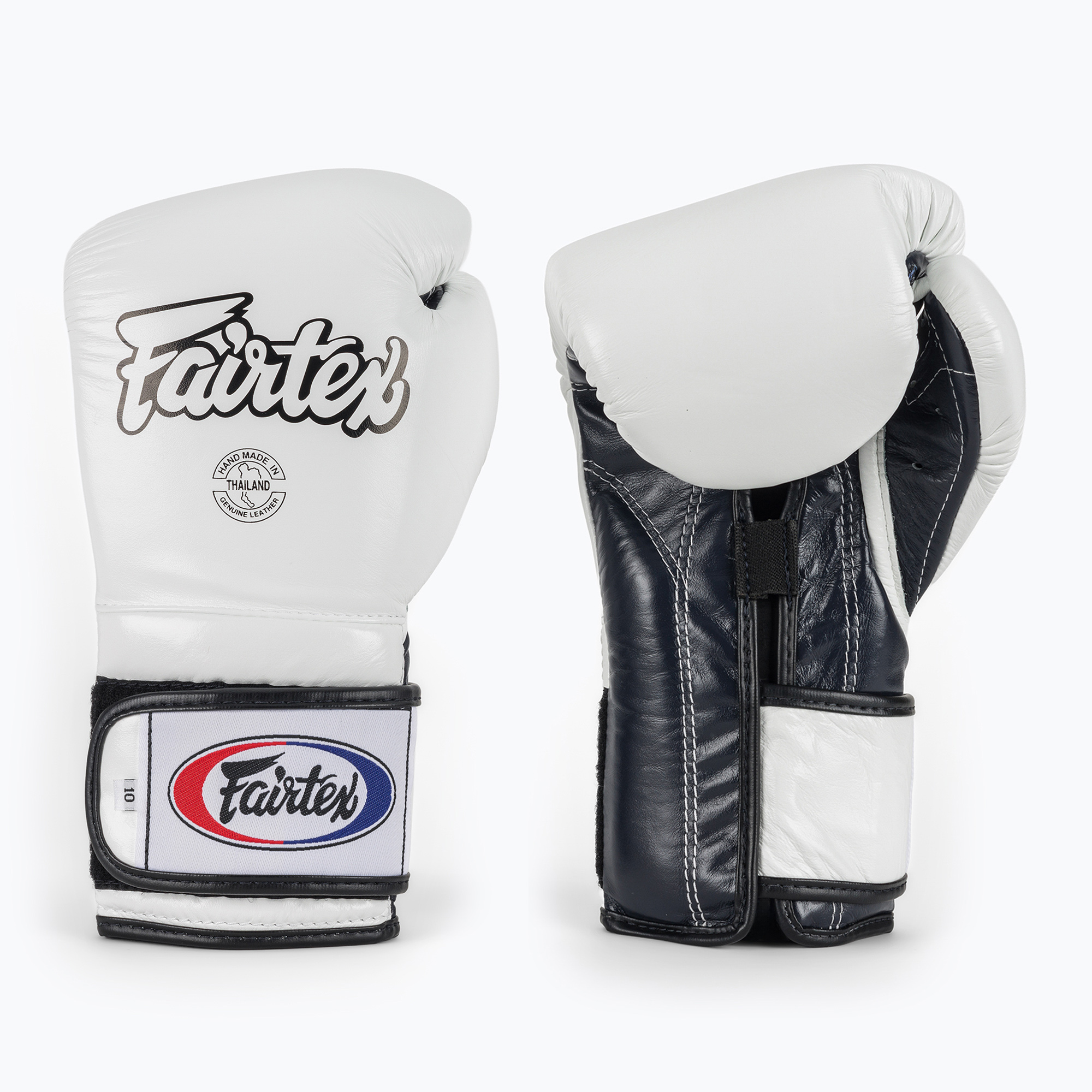 Боксови ръкавици Fairtex Heavy Hitter's Mexican Style white/blue