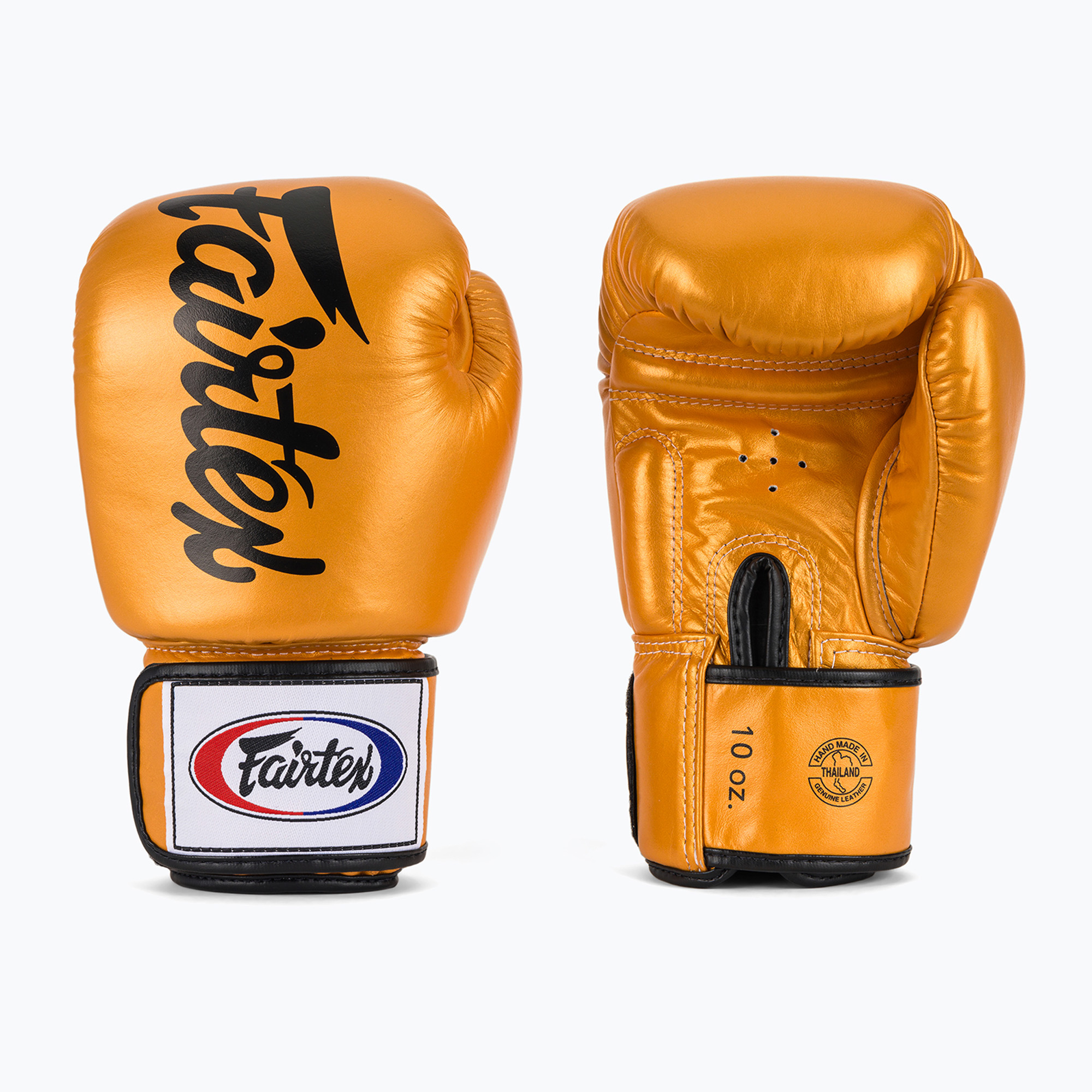 Боксови ръкавици Fairtex Deluxe Tight-Fit gold