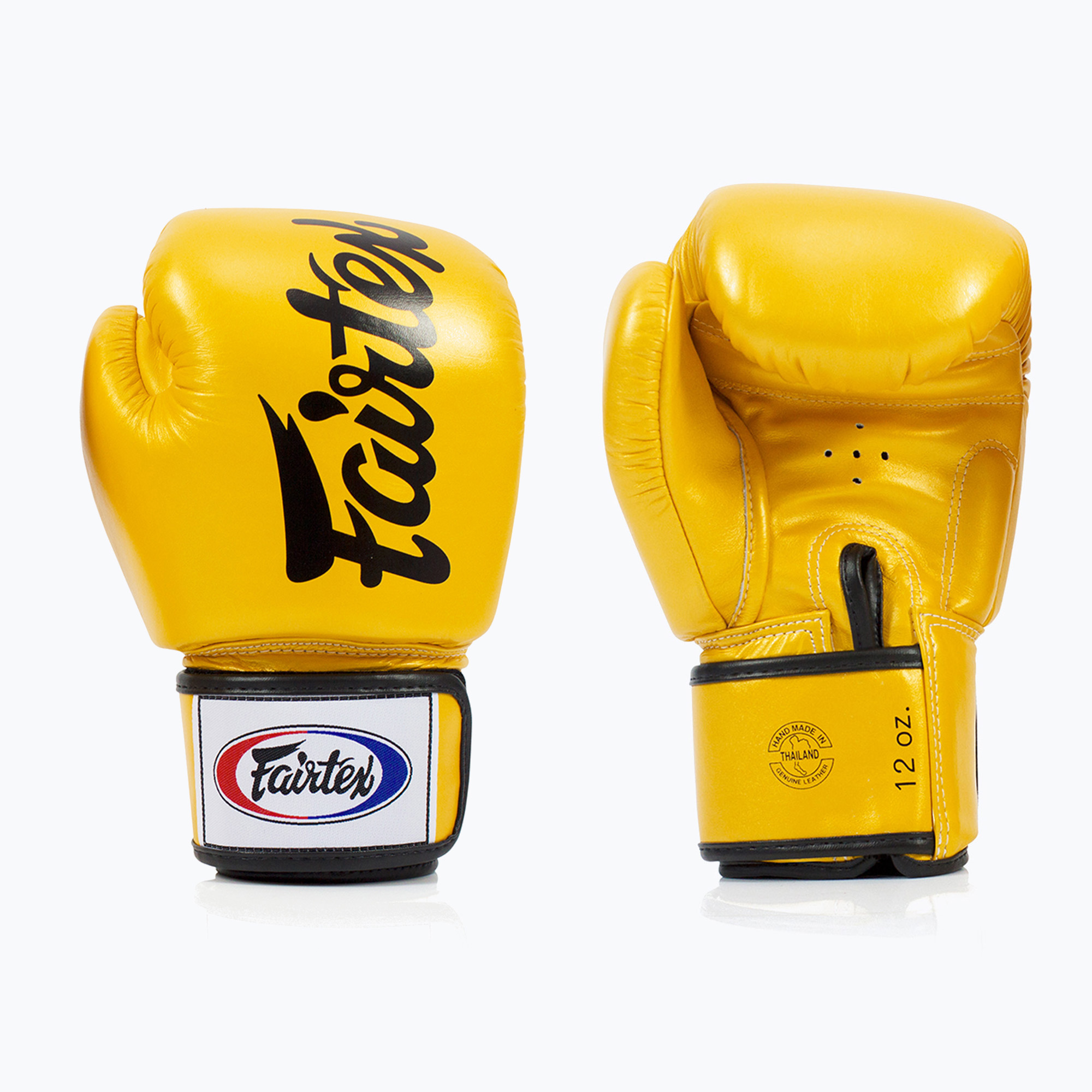 Rękawice bokserskie Fairtex Deluxe Tight-Fit gold 