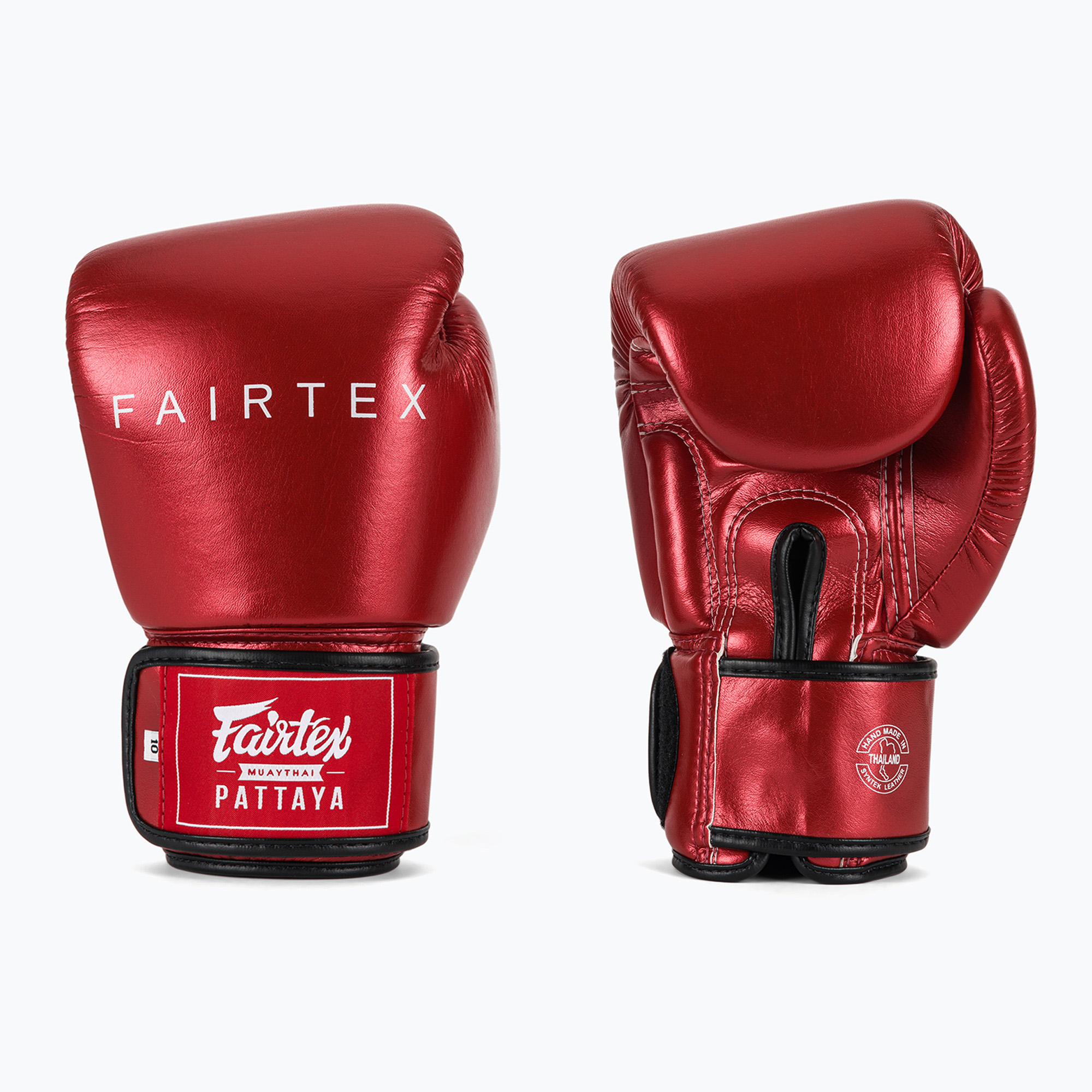 Боксови ръкавици Fairtex Metallic red